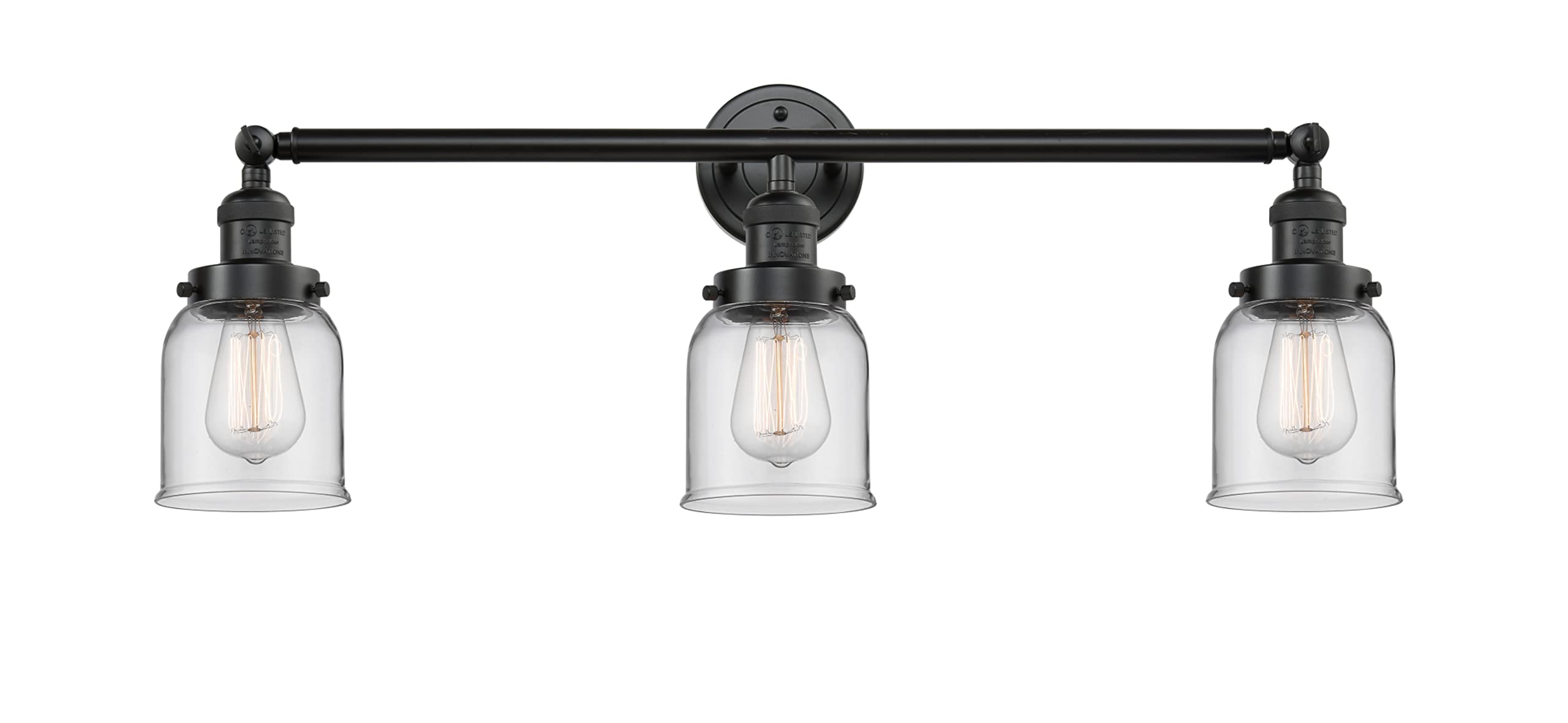 Innovations 205-OB-S-G52 3-Light Adjustable Bathroom Vanity Light Fixture in Oil Rubbed Bronze - Perfect for Modern Bathroom, Powder Room & Spa Decor