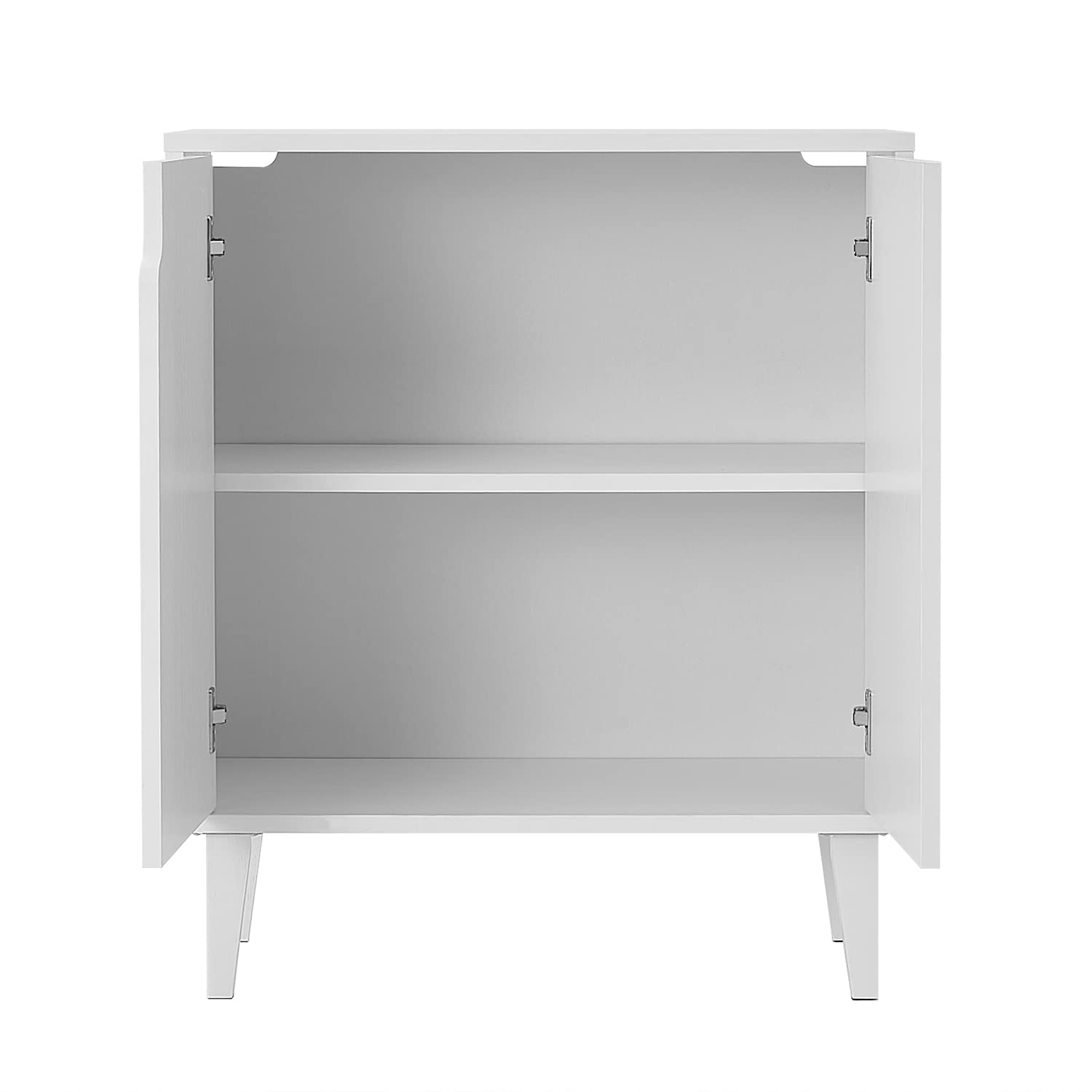 Panana 2-Door Kitchen Buffet Cabinet with Storage - White Accent Console Table for Dining Room, Living Room, Hallway & Office | Perfect for Organizing Dishes, Linens & Home Decor