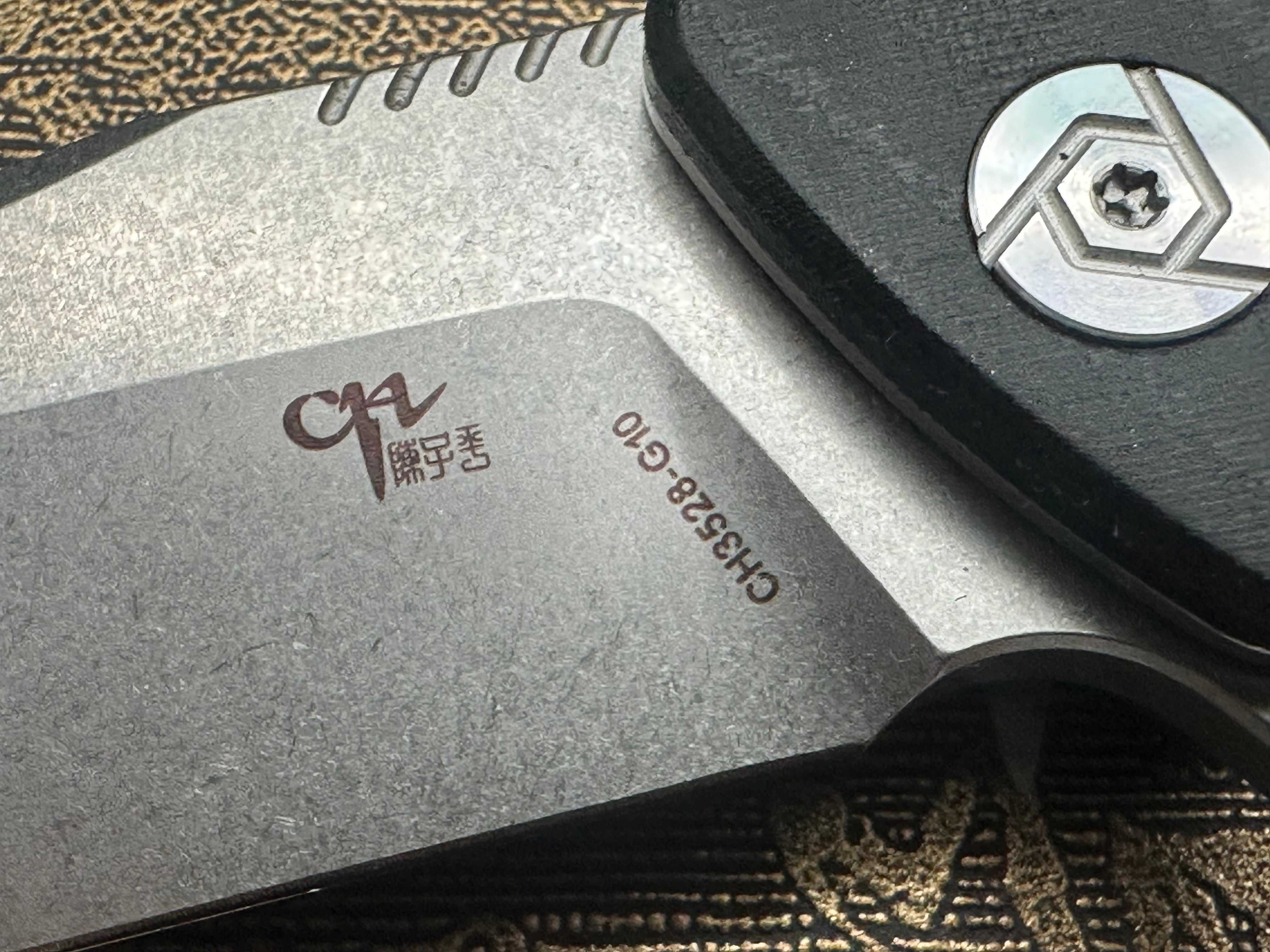 CH KNIVES Premium Folding Pocket Knife - D2 Steel Blade, Black Micarta Handle - EDC, Camping, Hiking & Outdoor Survival Tool