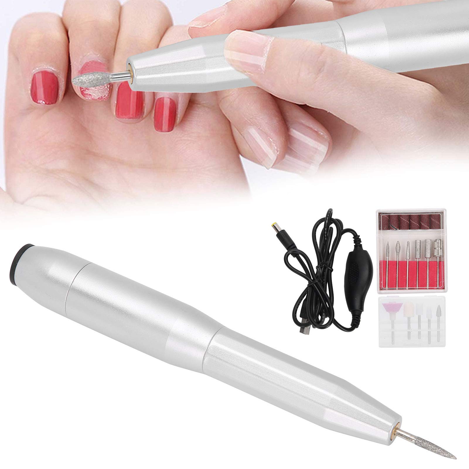 Professional Nail Drill Pen for Home & Salon Use - Anti-Slip Design, Easy to Master, Portable Manicure Tool for Gel Polish Removal, Acrylic Nails & Nail Art (Perfect for DIY Nail Care & Professional Salons)