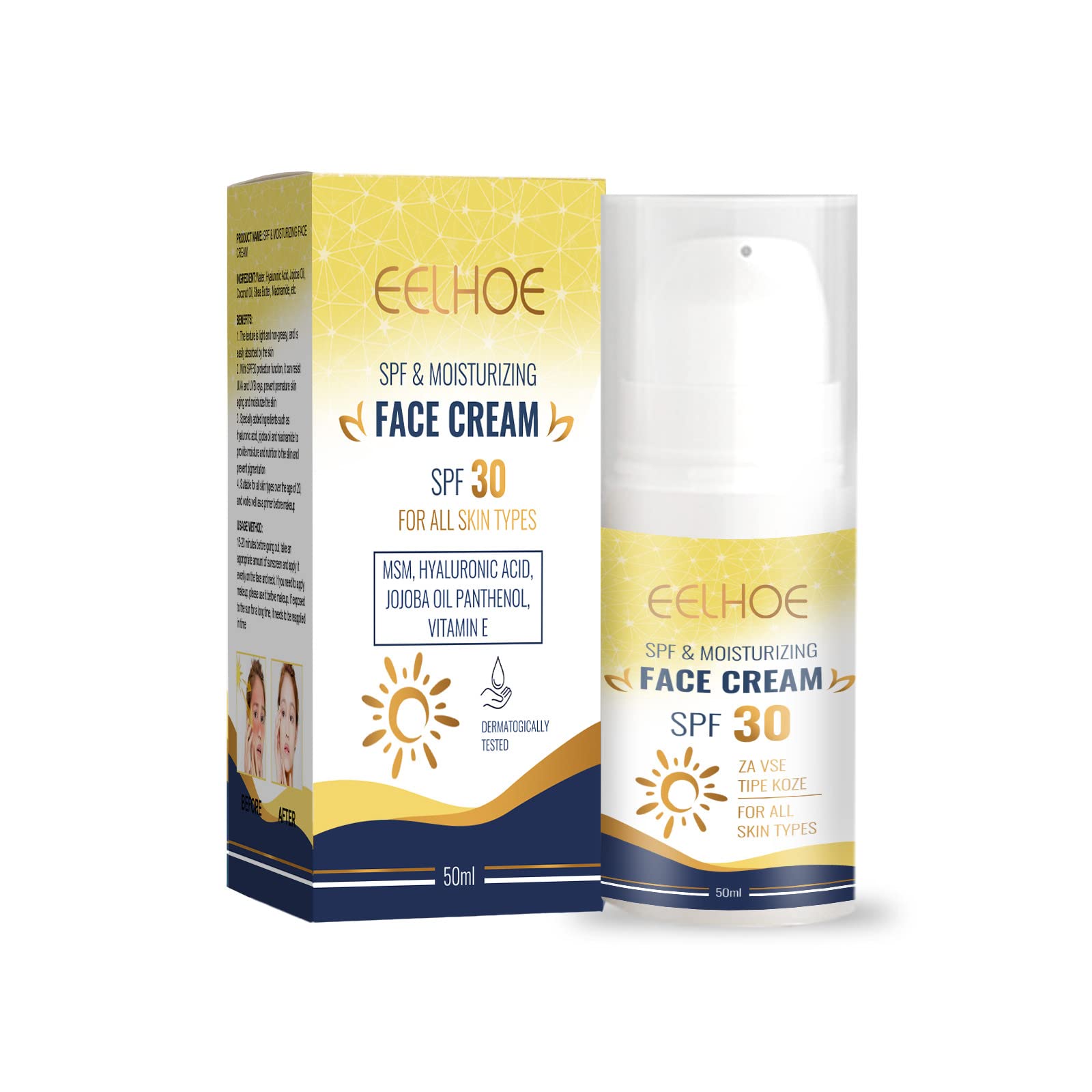 NIVEA SUN UV Face Matte Sunscreen SPF 30 - Natural Organic Non-Greasy Sun Protection for Face, Lightweight & Fast Absorbing Sun Cream (1.7 oz) - Perfect for Daily Use, Outdoor Activities & Travel