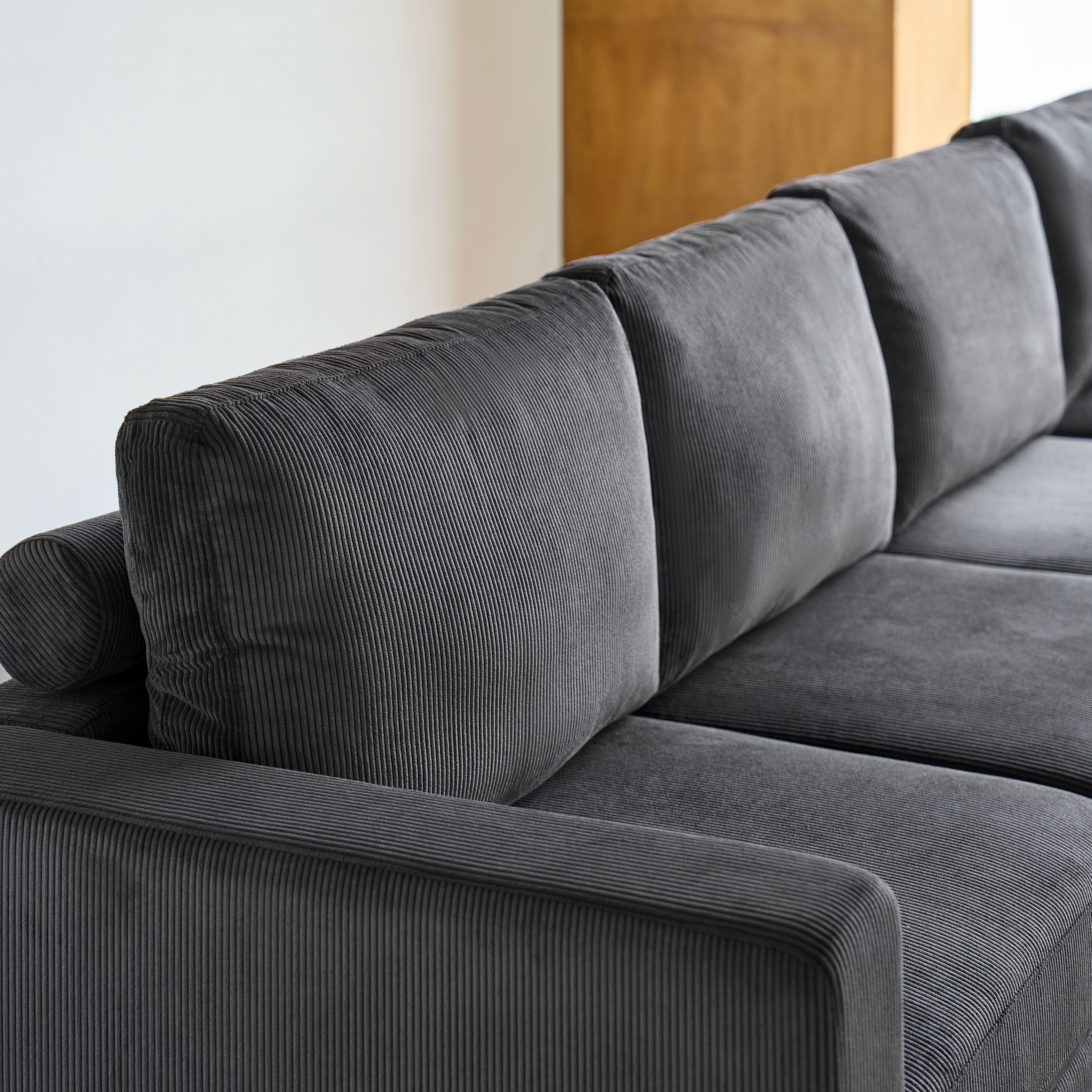 Amando Soft Storage Sectional Sofa - Modern L-Shaped Couch with Hidden Storage | Perfect for Small Spaces, Living Room & Apartment | Comfortable & Stylish Home Furniture