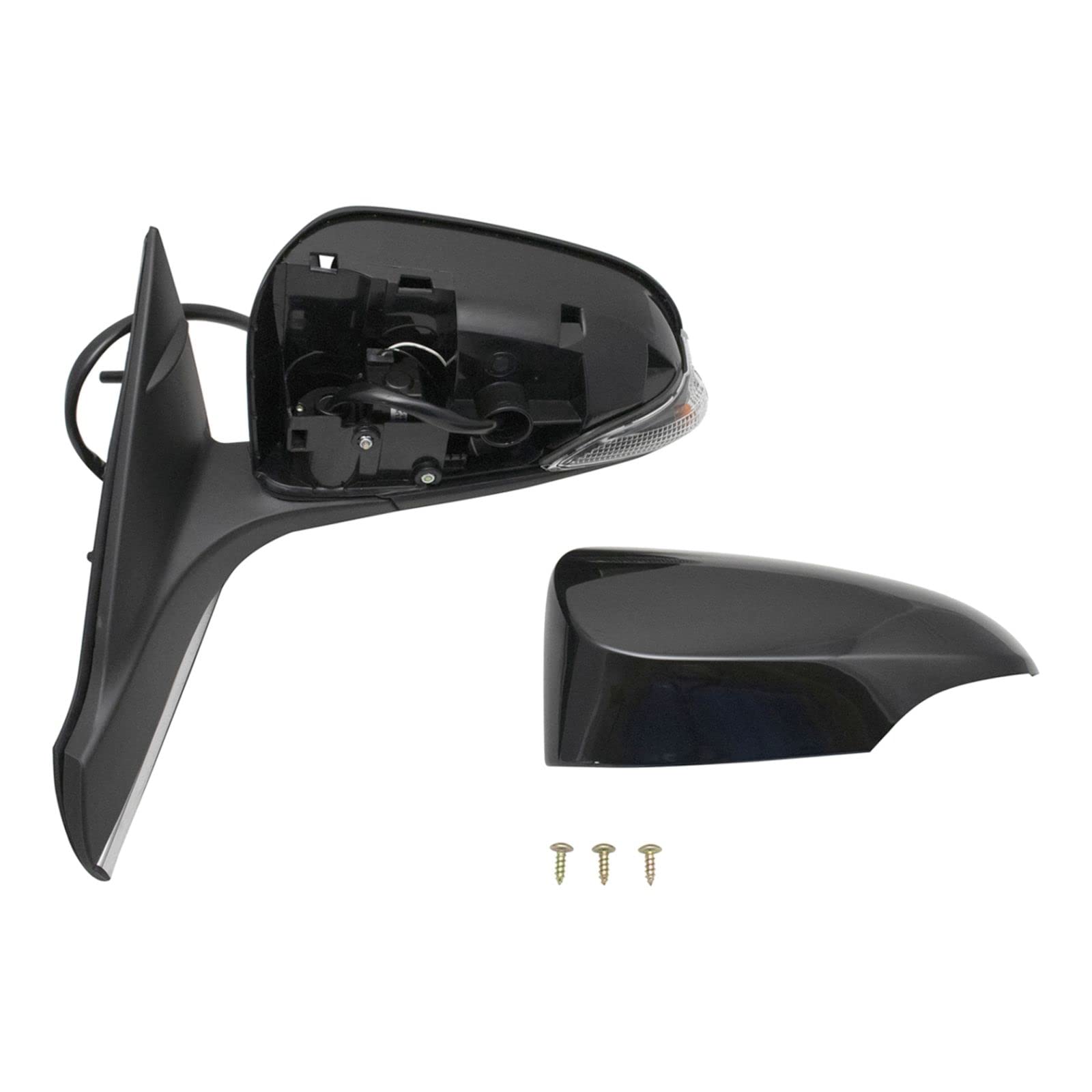 Power Heated Turn Signal Power Folding Door Mirror - LH Driver Side for Toyota Camry | Auto Paint Match | Winter Driving & Safety Enhancement