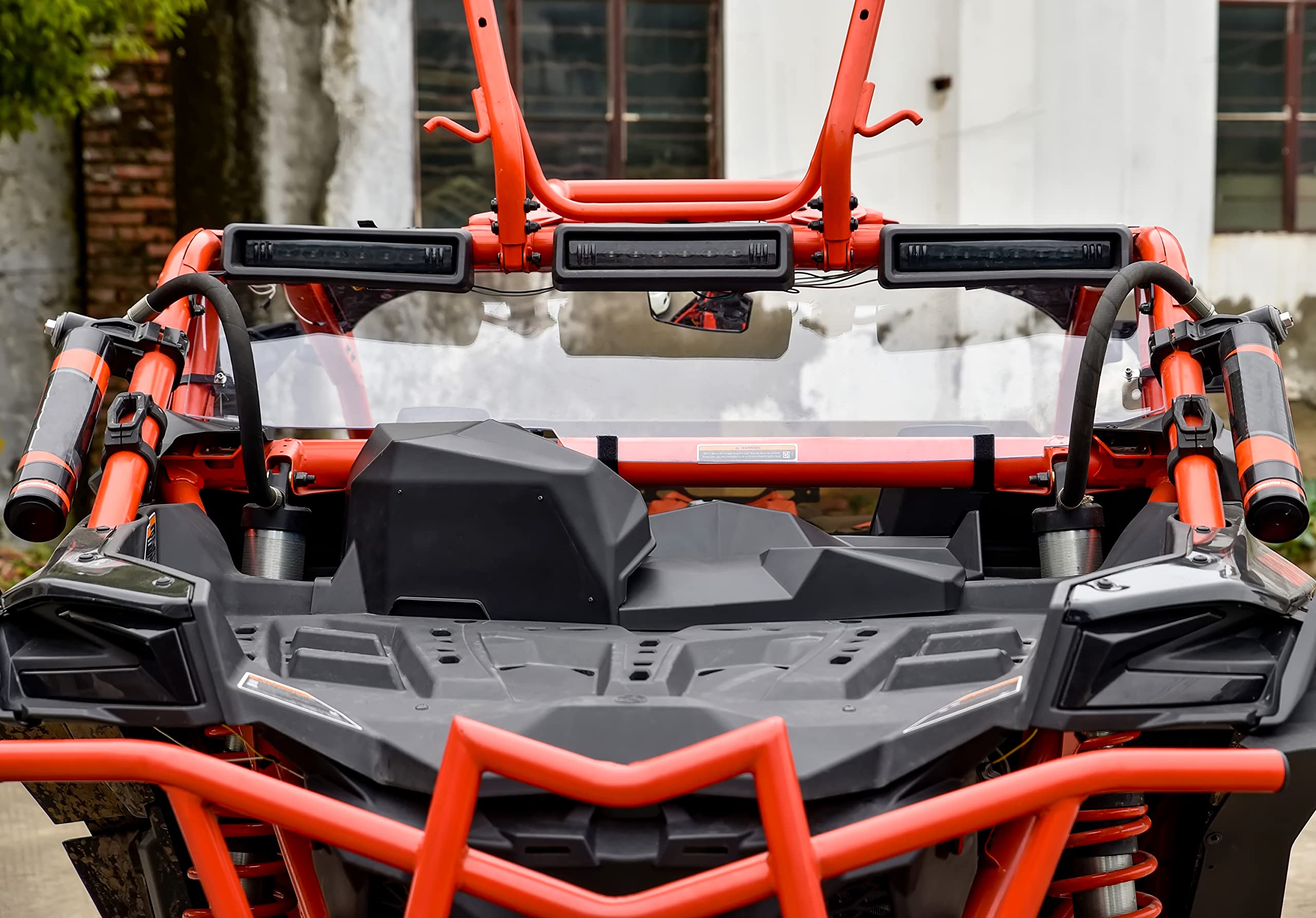 Heavy Duty Rear Windshield Panel for Can-Am Maverick X3 (2017-2025) | SAUTVS Back Window Shield Kit | Durable UTV Accessories for Off-Road Protection & Dust Control