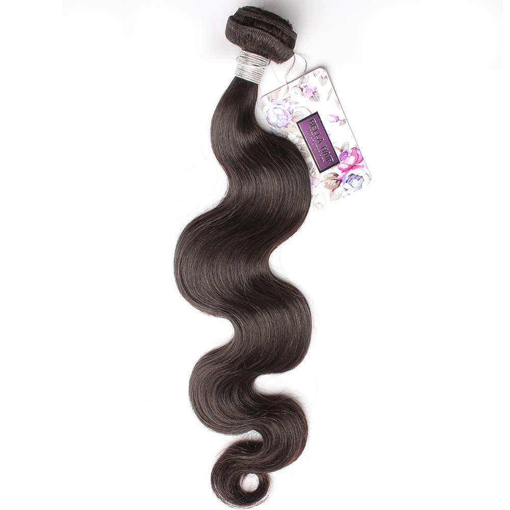 Bella Hair 100% Remy Virgin Brazilian Human Hair Extensions - 8-34 Inch Natural Body Wave Weave (1 Bundle) for Stunning Length & Volume | Perfect for Daily Styling, Special Occasions & Protective Hairstyles
