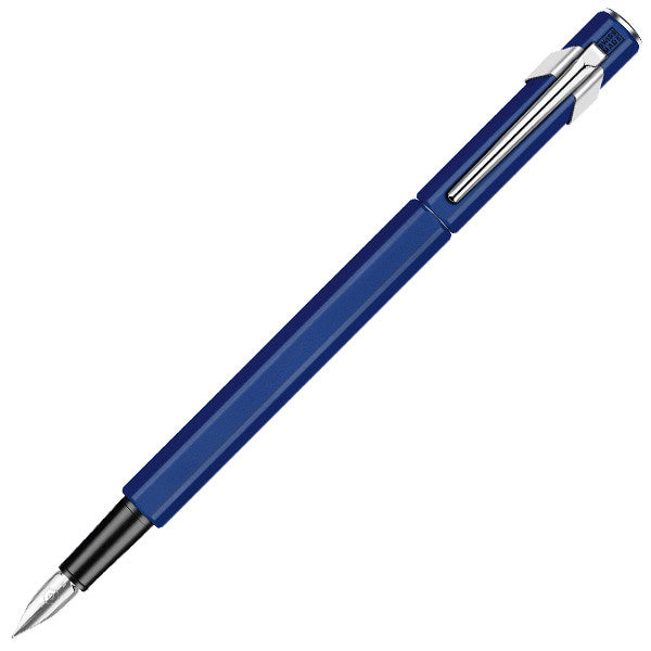 Caran d'Ache 849 Metal Fountain Pen - Premium Swiss Blue Sapphire Ink Ballpoint for Writing, Sketching & Gift Giving | Elegant Office, School & Artist Use