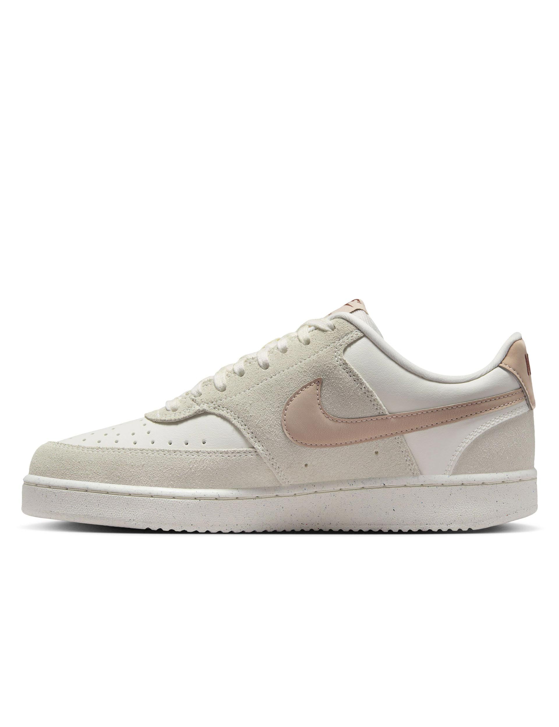 Nike Court Vision Low Sneakers for Men - Phantom/Fossil Stone/Light Bone Colorway | Casual Streetwear & Everyday Comfort Shoes for Walking, Gym, and Urban Fashion