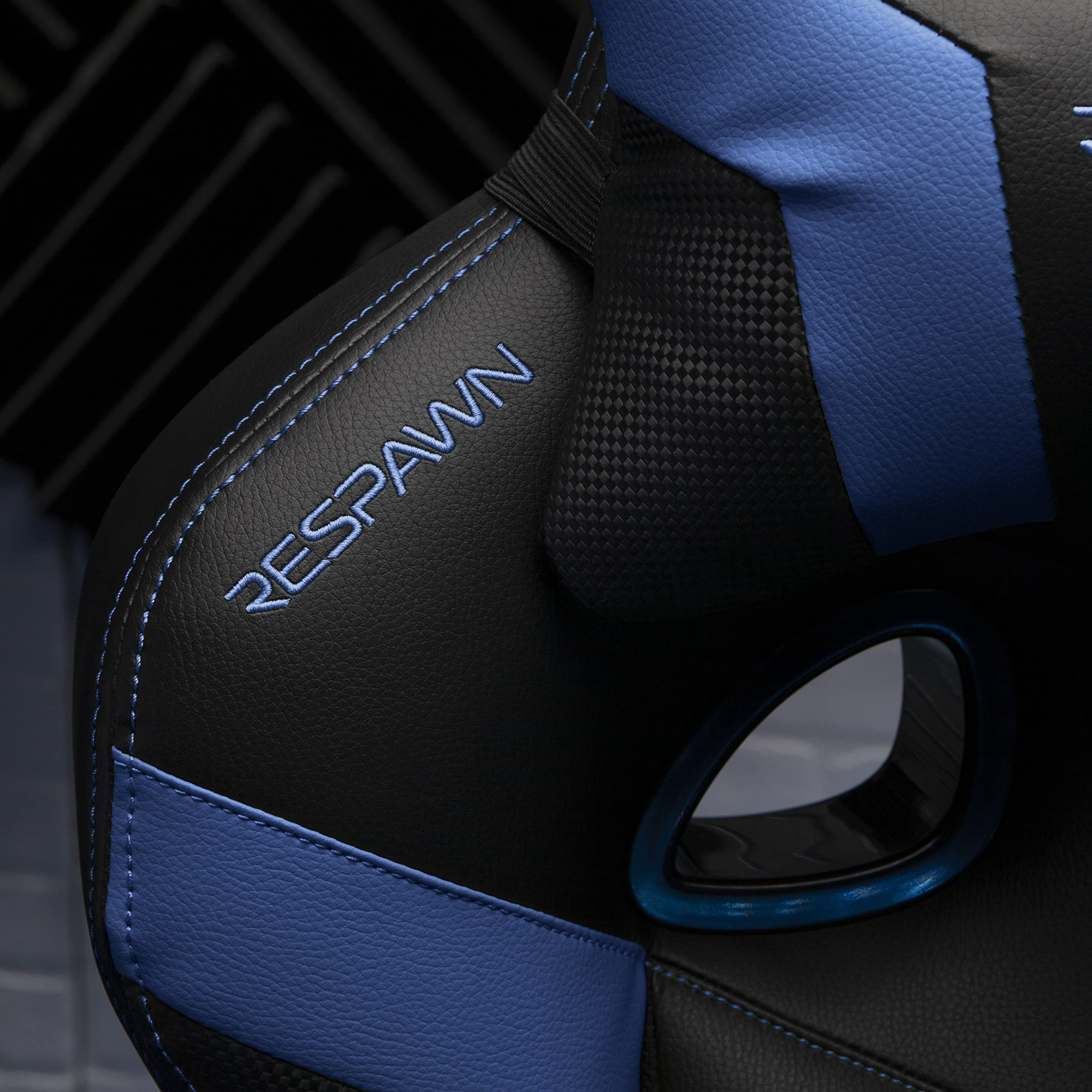 RESPAWN 110 Ergonomic Gaming Chair with Footrest - Racing Style High Back Office Chair with 360 Swivel, Adjustable Lumbar Support & Headrest Pillow - Perfect for PC Gaming, Home Office & Streaming Setup (2021 Blue)
