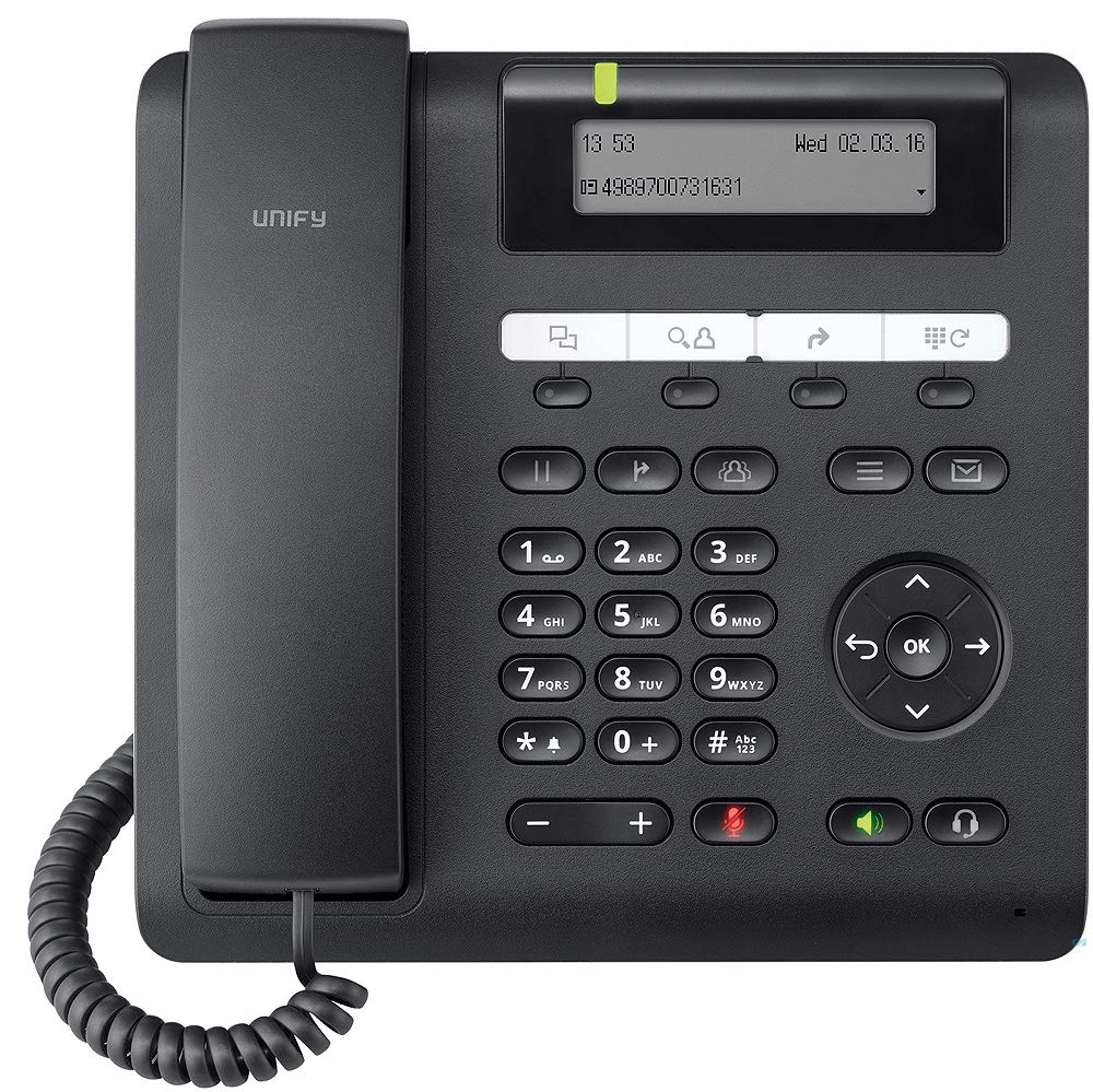 OpenScape CP205 SIP Desk Phone - Business VoIP Phone with HD Voice, Call Forwarding & 3-Way Conferencing - Ideal for Office, Home Office & Remote Work