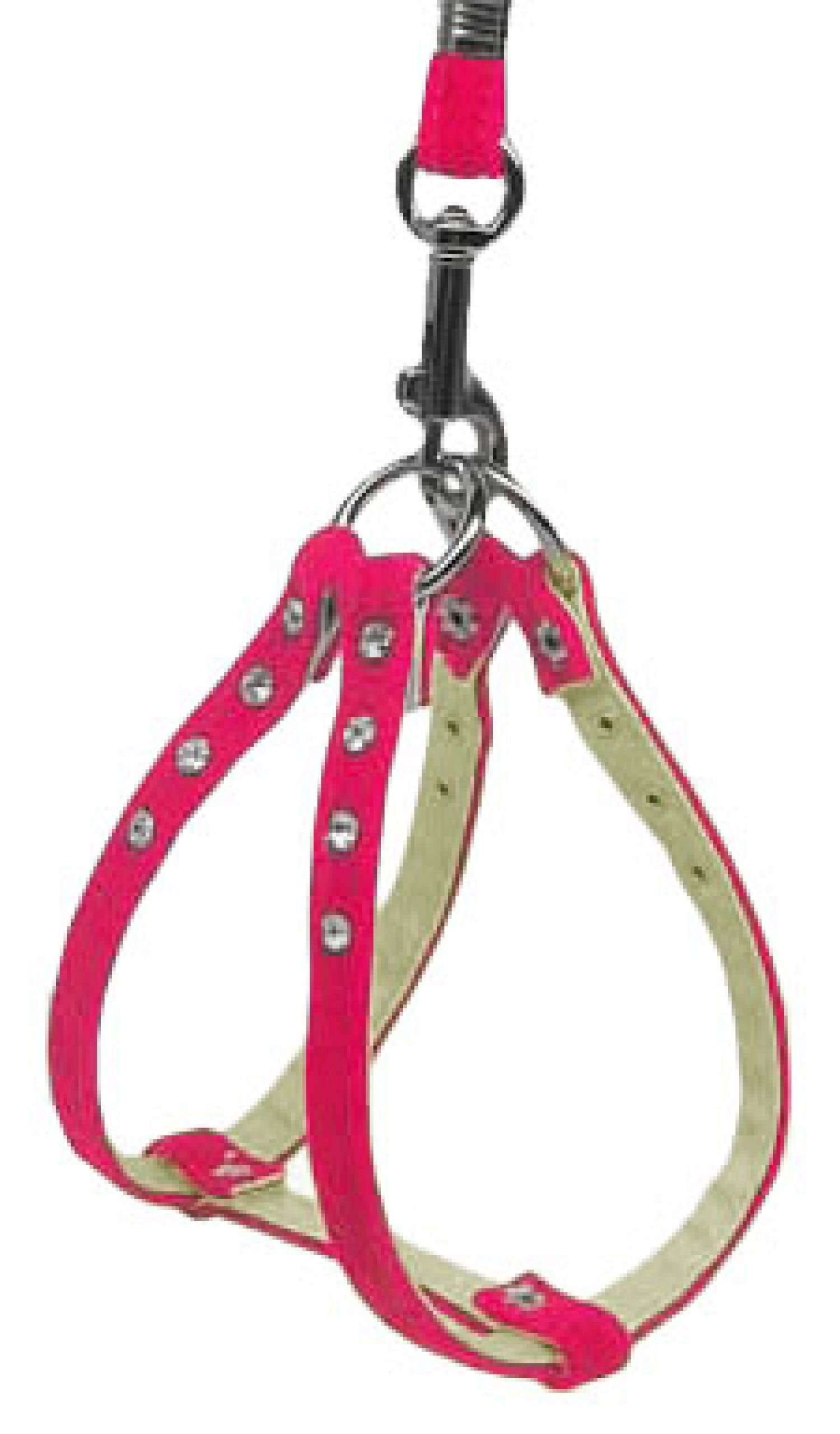 Velvet Pink Step-In Dog Harness for Small Dogs & Puppies - Soft & Adjustable Pet Harness for Walking, Training & Outdoor Adventures