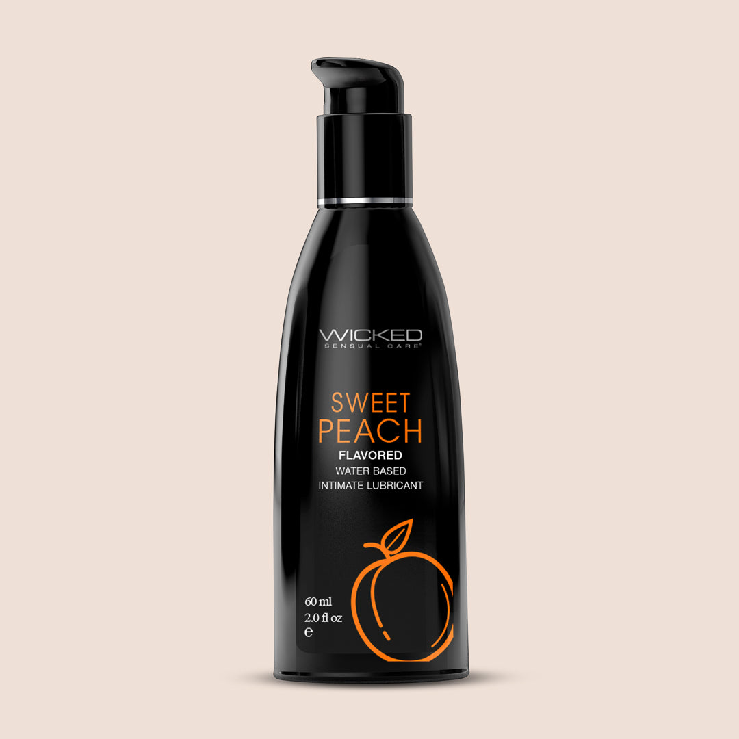 Wicked Aqua Flavored 2 oz Water Based Lubricant - Long Lasting & Hypoallergenic for Enhanced Intimacy & Massage