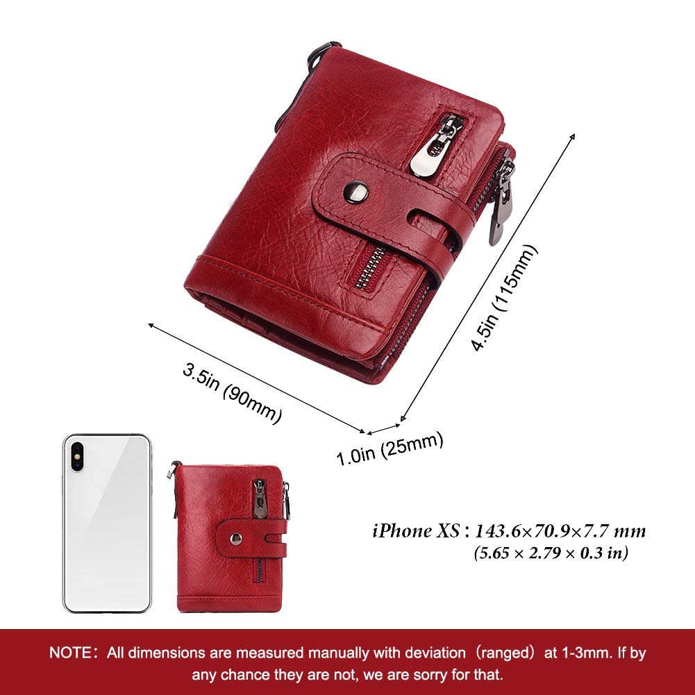 Rismart Genuine Leather Men's Front Pocket Wallet - Slim RFID Blocking Credit Card Holder & Cash Organizer - Perfect for Travel, Business, and Everyday Carry