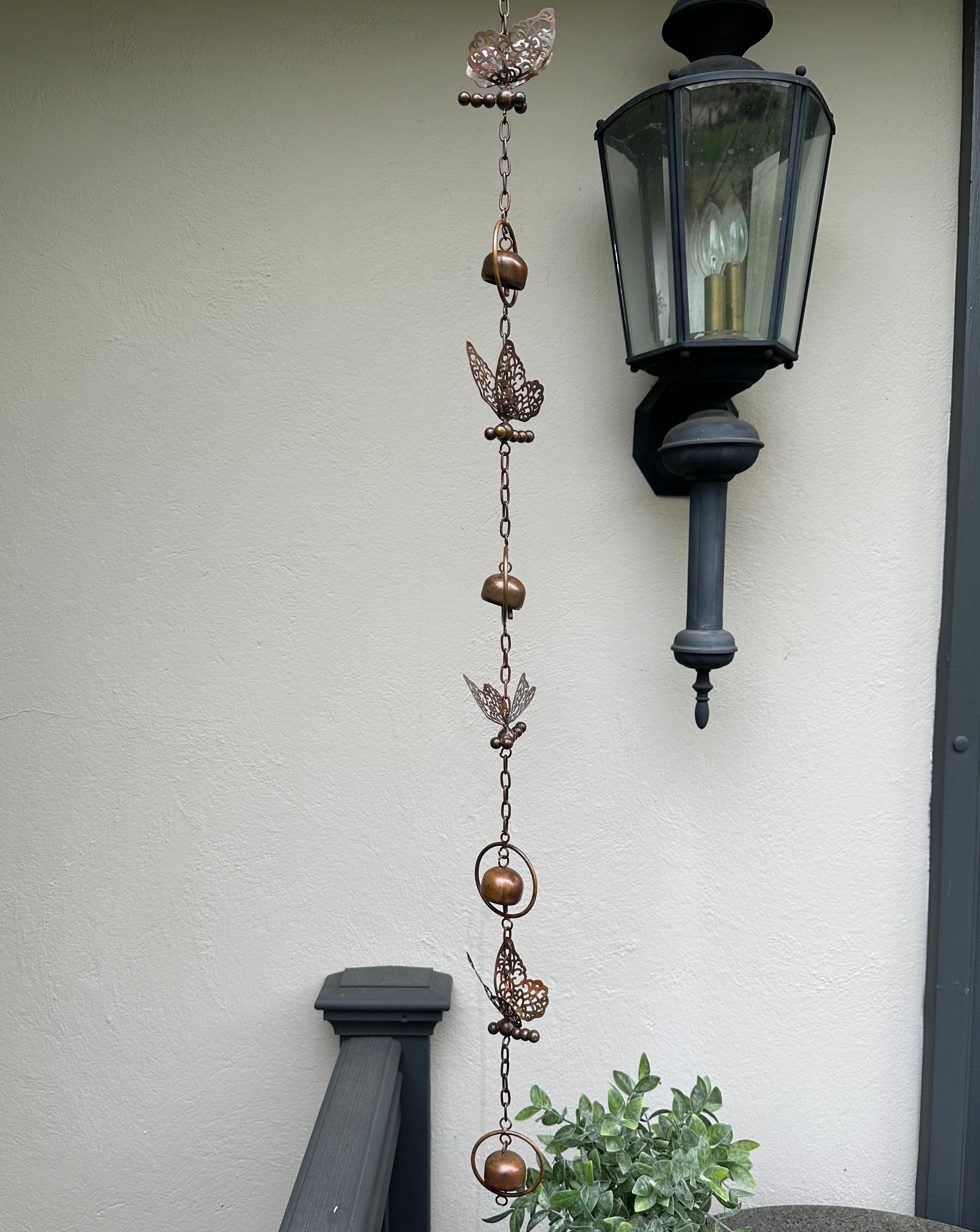 Butterfly Wind Chime with Bells - Handmade Hanging Ornament for Garden, Patio, and Home Decor | Outdoor & Indoor Decorative Accent