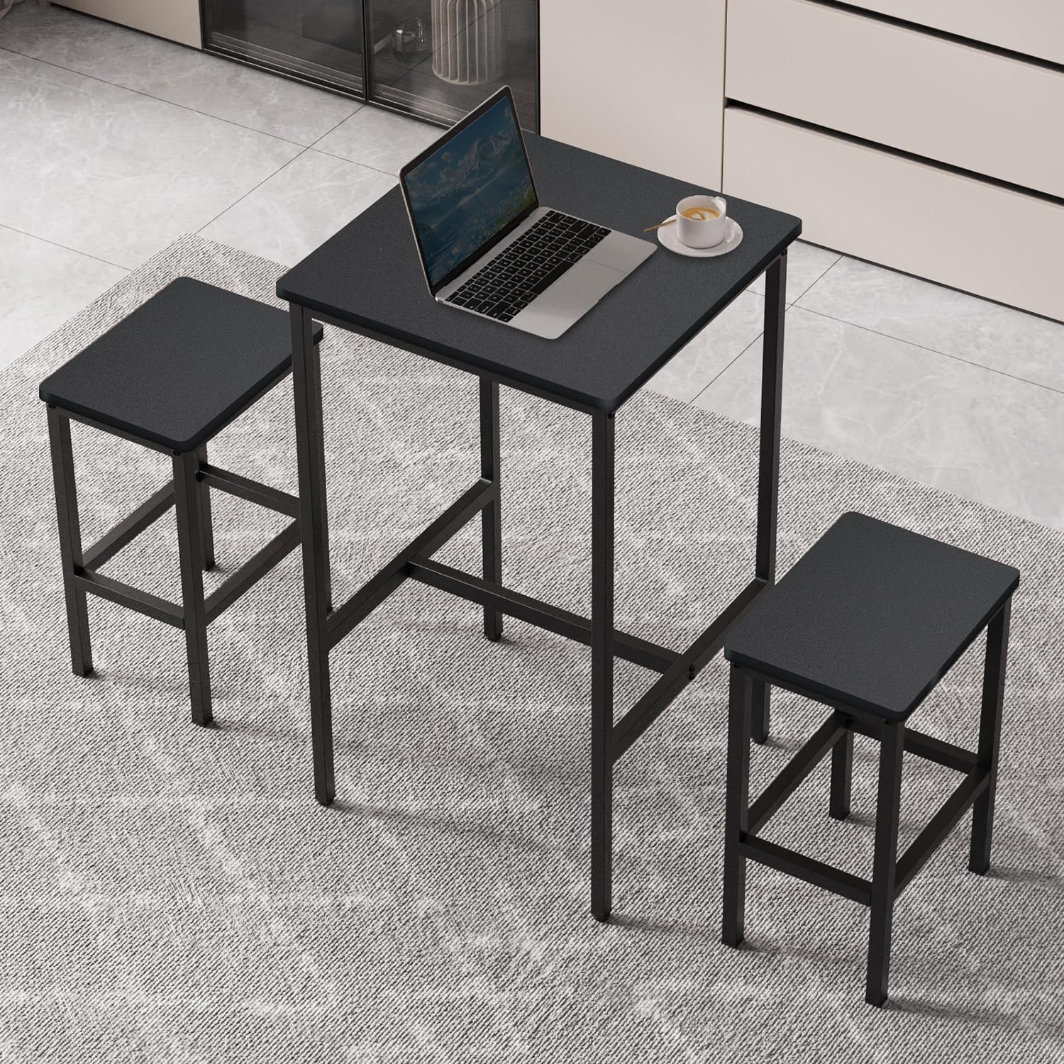 Compact Square Bar Table - 23.6