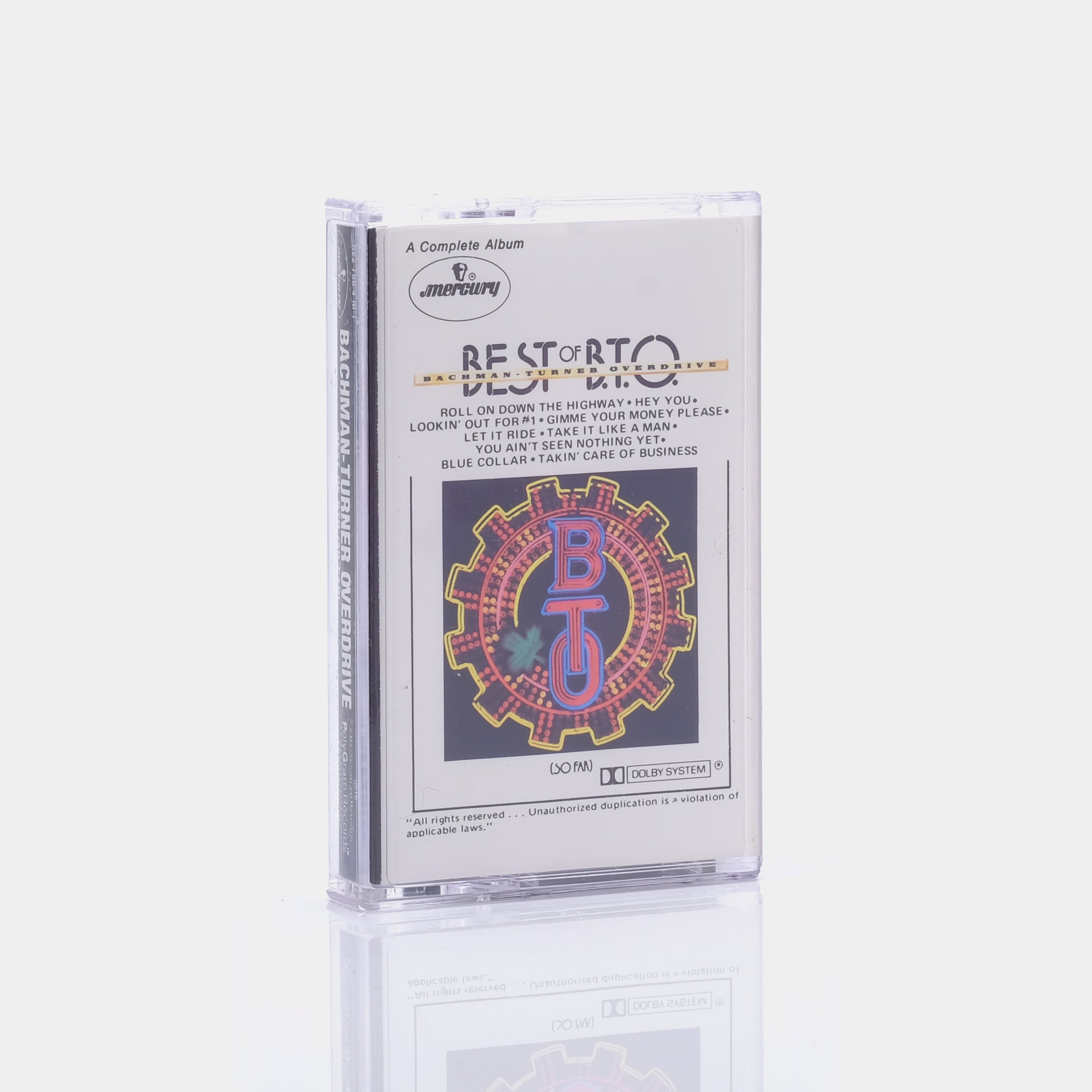 Bachman Turner Overdrive - Best Of B.T.O (So Far) Cassette Tape | Vintage Music Collection | Perfect for Car Rides & Retro Music Lovers