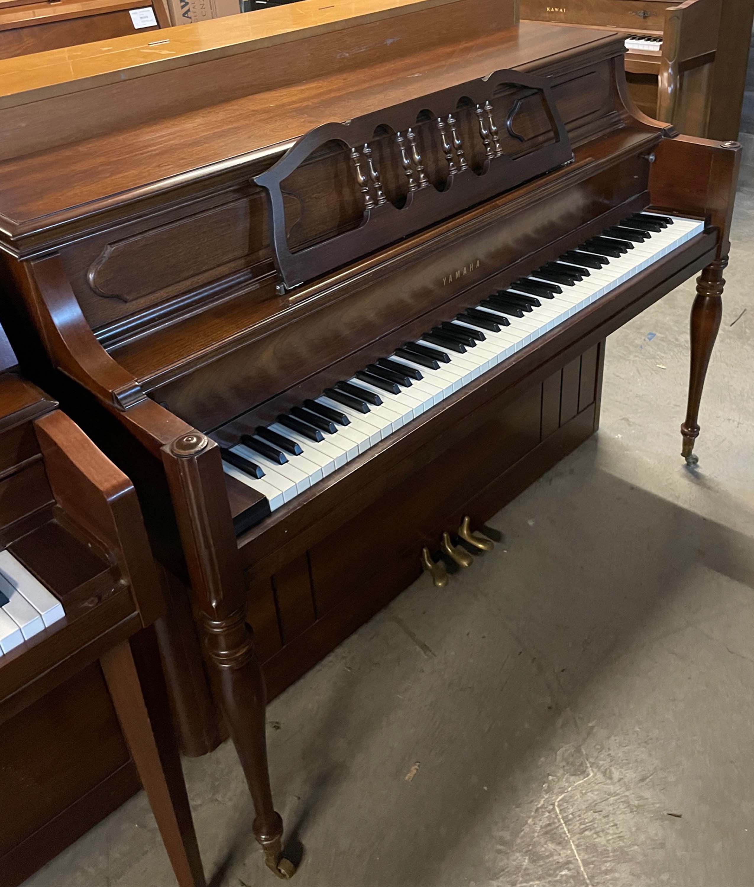 Vintage 1960 Yamaha 43 M23 Console Piano in Cherry Satin Finish | Serial Number B138454 | Used Piano for Home, Studio & Performance | Classic Elegance for Living Rooms, Music Schools & Recording Studios