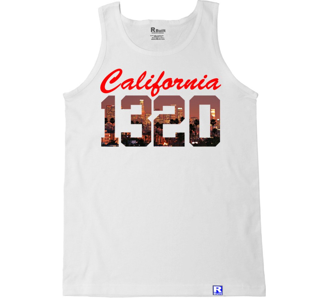 FTD Apparel Men's 1320 City Cali Tank Top - Breathable Cotton Muscle Tee for Gym, Workout & Summer Casual Wear | Lightweight Sleeveless Shirt for Men