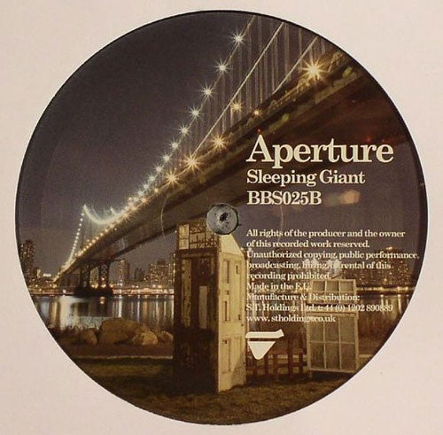 Breakbeat Science Recordings BBS025 - Aperture 'Need You Here' / Sleeping Giant 12