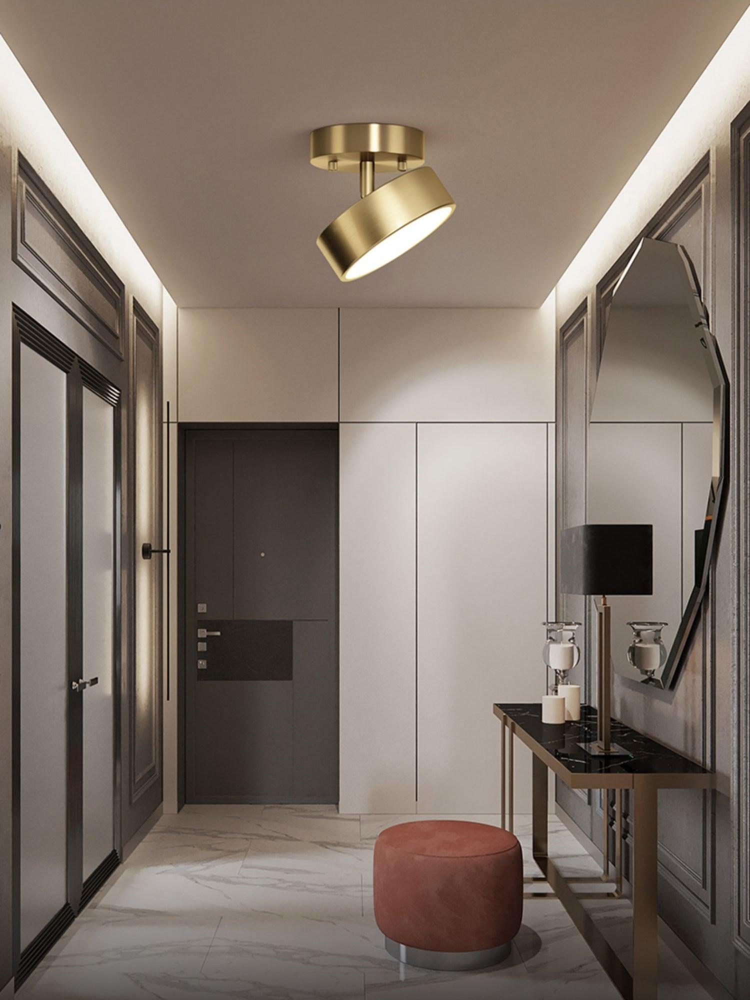 Hero Rotating Ceiling Lamp - Modern LED Flush Mount Light with Adjustable Angle, Dimmable Brightness for Bedroom, Living Room, Kitchen & Office Lighting