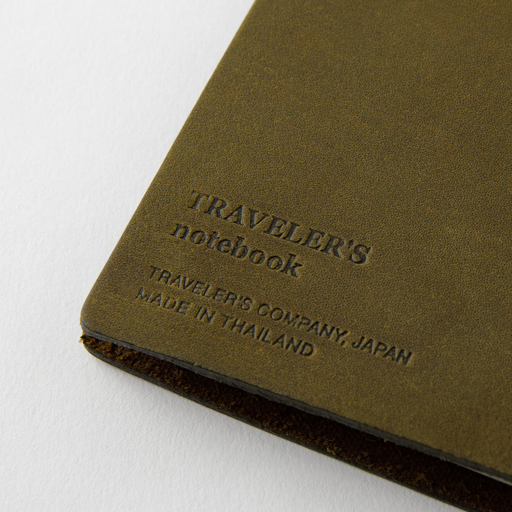 Traveler's Notebook Starter Kit - Regular Size Olive Brown Leather Cover with Refillable Notebooks & Accessories | Perfect for Journaling, Travel, Sketching & Daily Planning