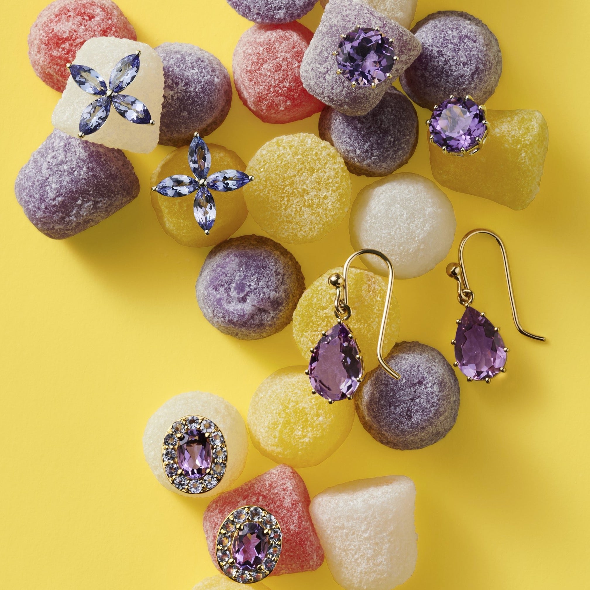 Dottie Amethyst Earrings for Women – Elegant Purple Gemstone Jewelry for Parties, Weddings & Everyday Wear
