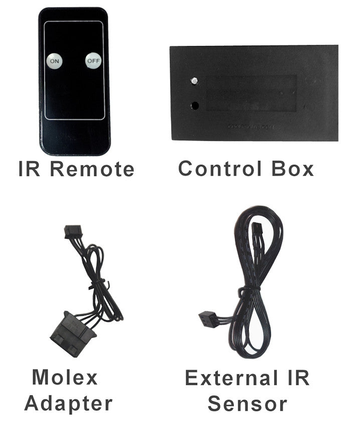 Coolerguys IR Remote Controlled Fan Speed Controller - Compatible with Logitech Harmony Remote for Home Theater & PC Cooling Systems