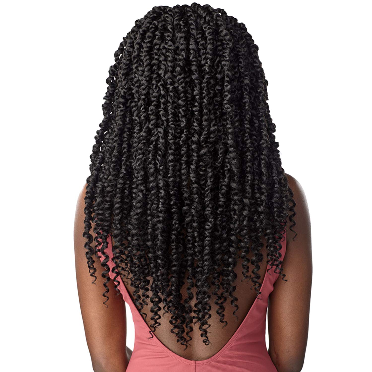 Sensationnel Lulutress Passion Twist Crochet Braids - 18 Inch (3-Pack, 30 Strands) | Pre-Twisted Synthetic Hair Extensions for Black Women | Perfect for Protective Styles, Twist Outs & Natural Hairstyles