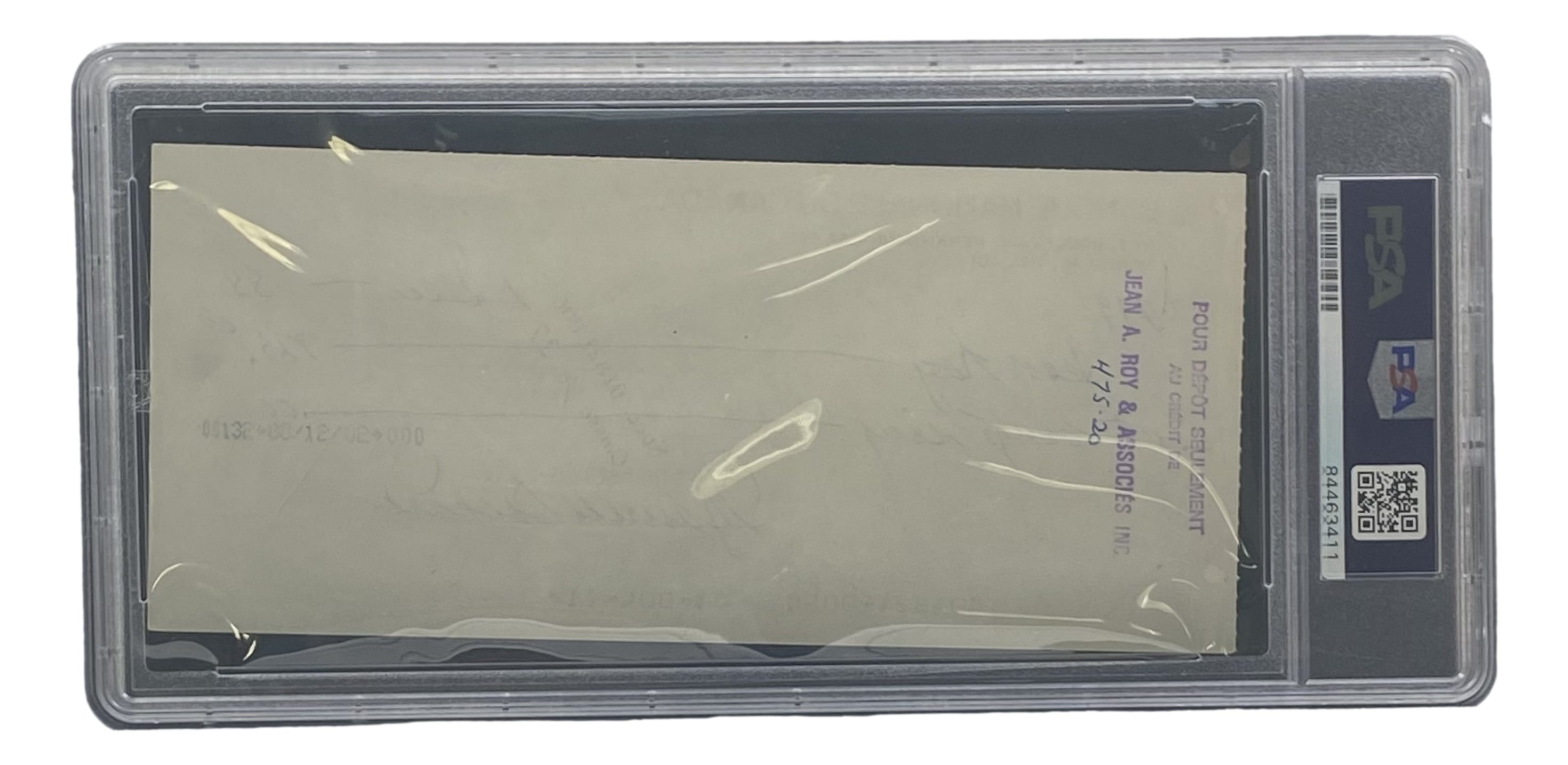 Authentic Maurice Richard Signed Montreal Canadiens Bank Check #779 PSA/DNA Certified - Perfect for Hockey Memorabilia Collectors & Sports Fans Display