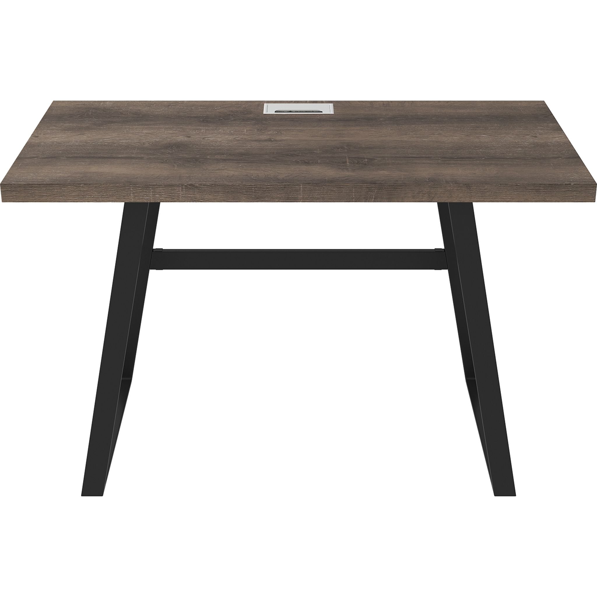 Arlenbry Modern Office Desk - Gray Computer Workstation with Sturdy Metal Frame | Perfect for Home Office, Study Room & Small Spaces