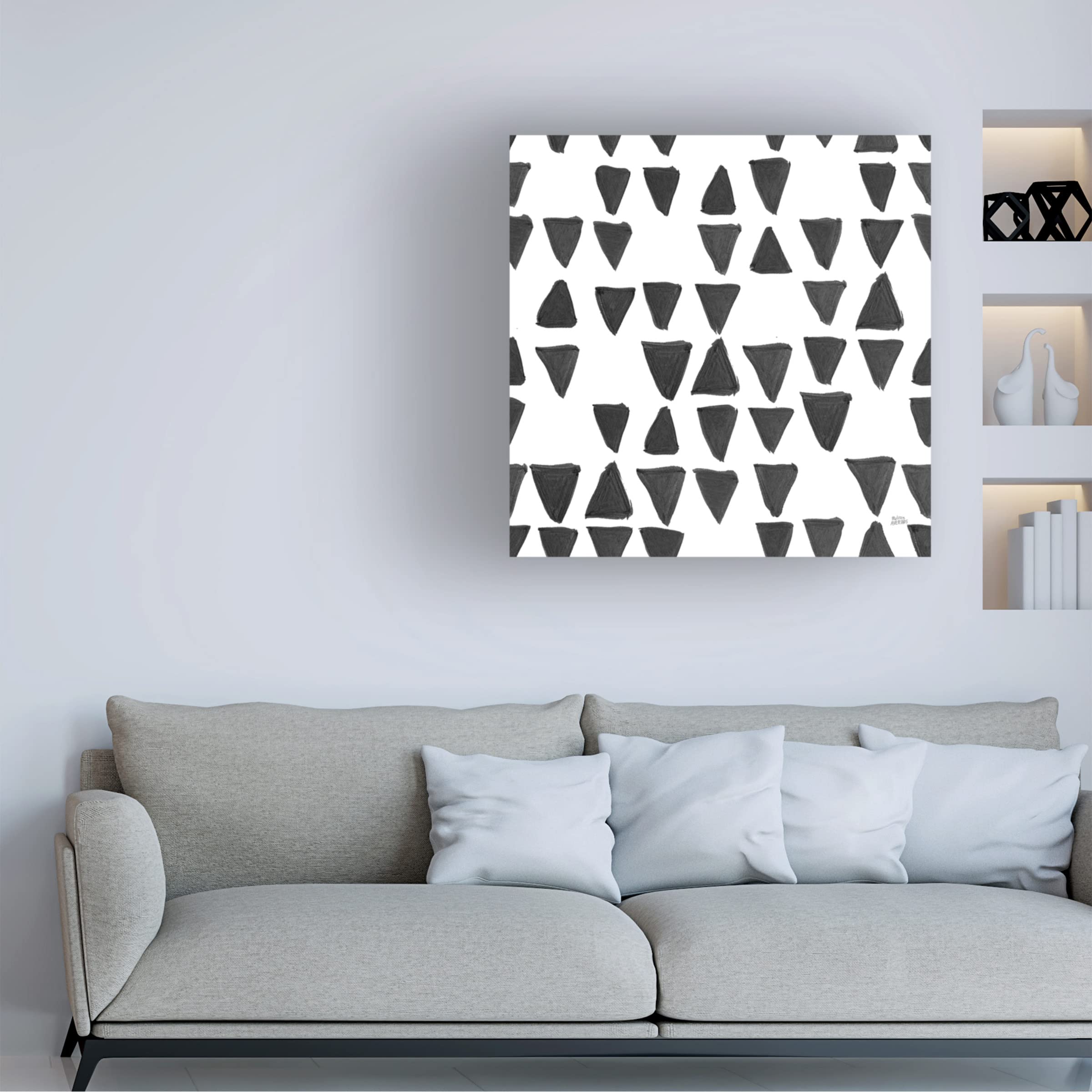 Trademark Fine Art 'Scandy Baby Pattern XIIIB' Canvas Wall Art by Melissa Averinos - Modern Nursery Decor, Baby Room & Home Decoration