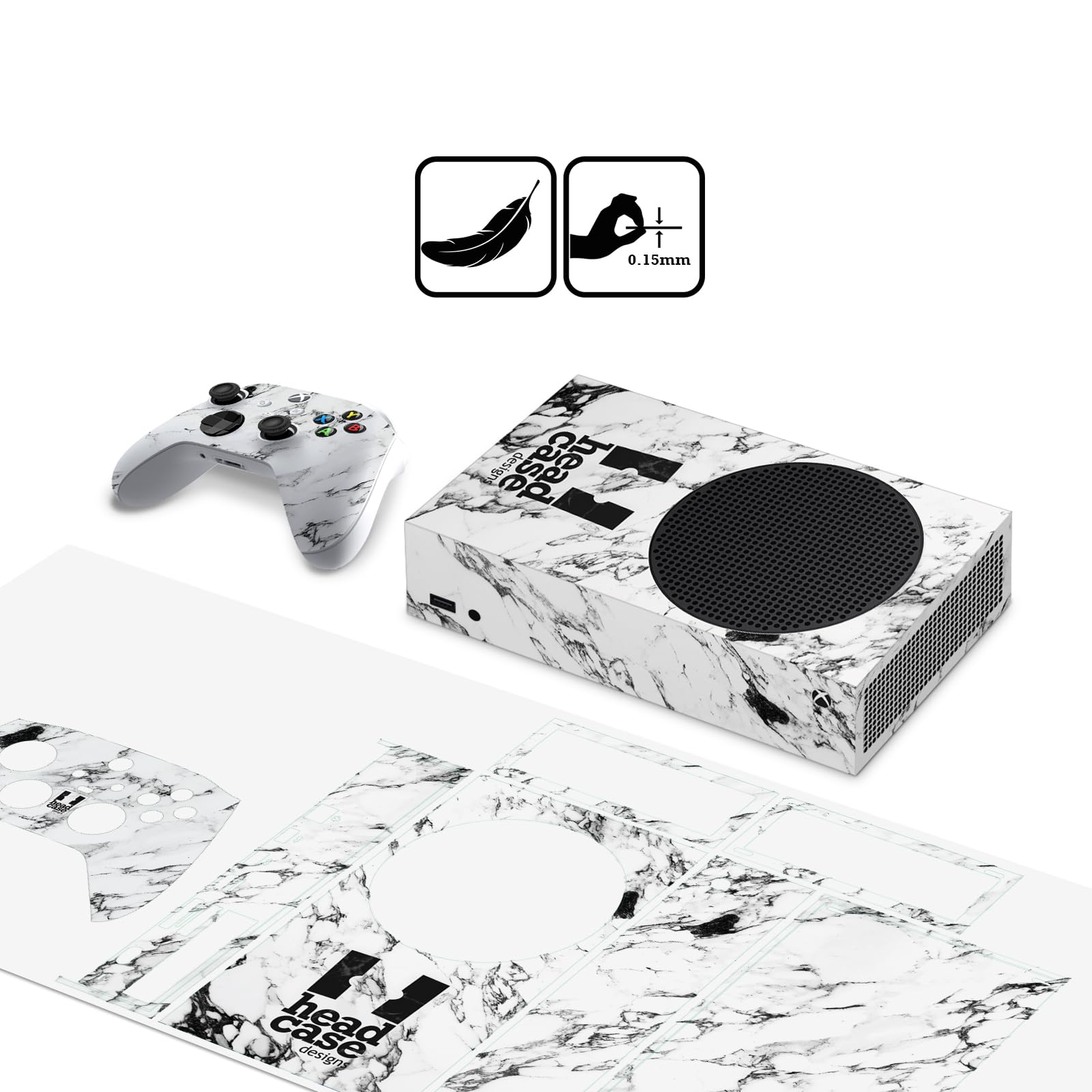 Officially Licensed NHL Nashville Predators Vinyl Sticker Decal for Xbox Series S Console - Half Distressed Gaming Skin Cover for Enhanced Grip & Style