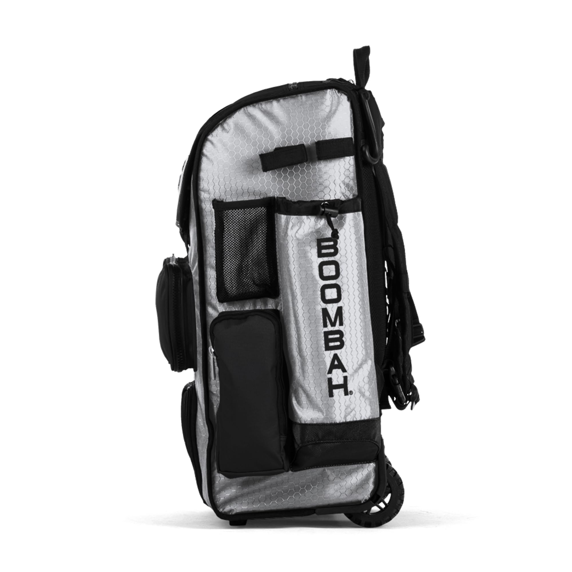 Boombah Superpack Hybrid Rolling Bat Bag - Wheeled & Backpack Style for Baseball & Softball Players | Perfect for Travel & Team Practices