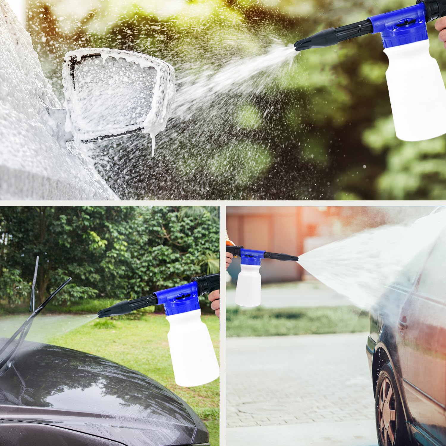 37Pcs Car Wash Detailing Kit with Foam Gun, Sprayer, Bucket, Towels, Tire Brush & Wash Mitt - Complete Auto Cleaning Tools for Professional Car Detailing & Home Vehicle Care
