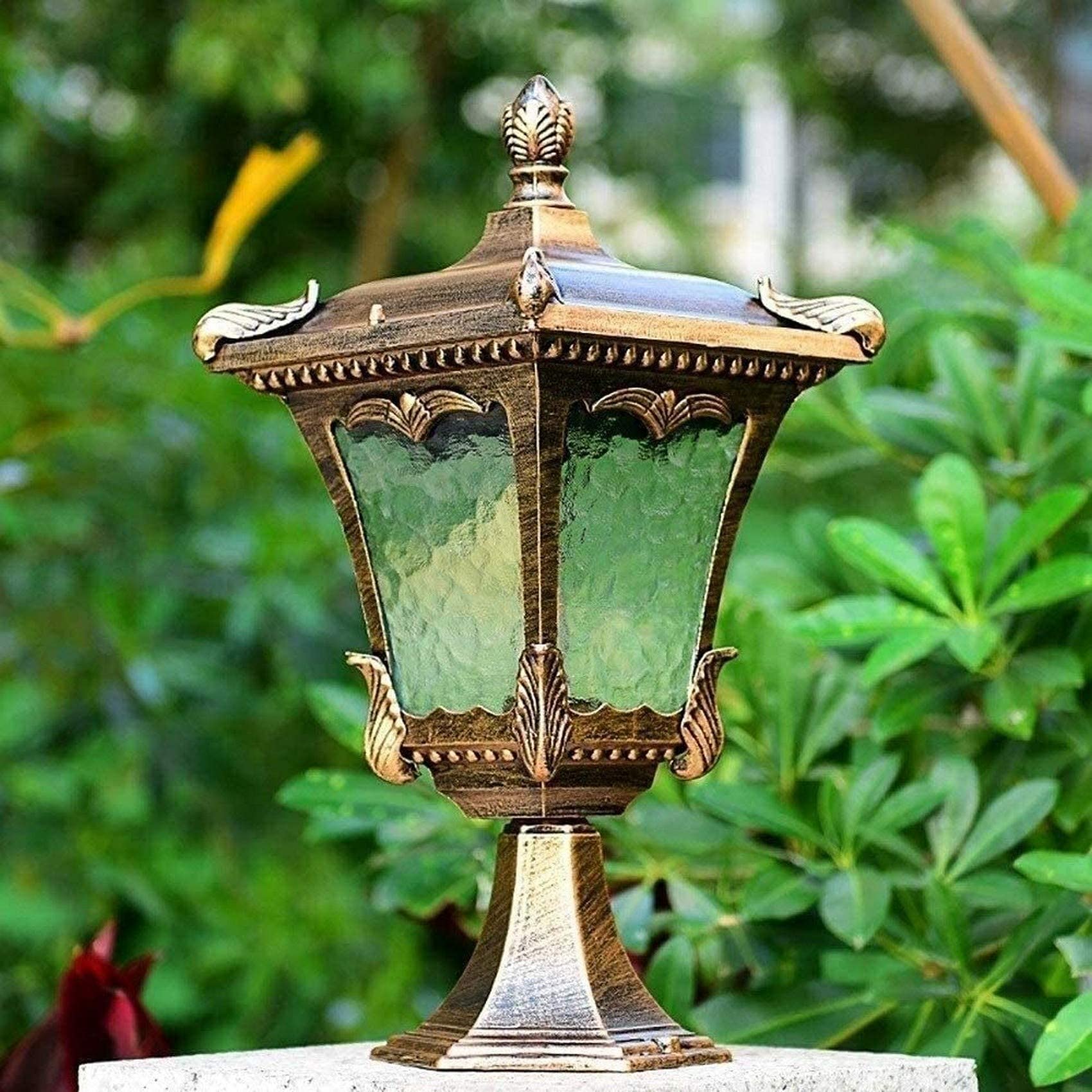 Waterproof LED Pillar Lights for Outdoor - Solar Garden Post Lights, Decorative Column Lamps for Villa, Municipal & Wall Lighting - Perfect for Pathways, Driveways, Patio & Landscape Decoration