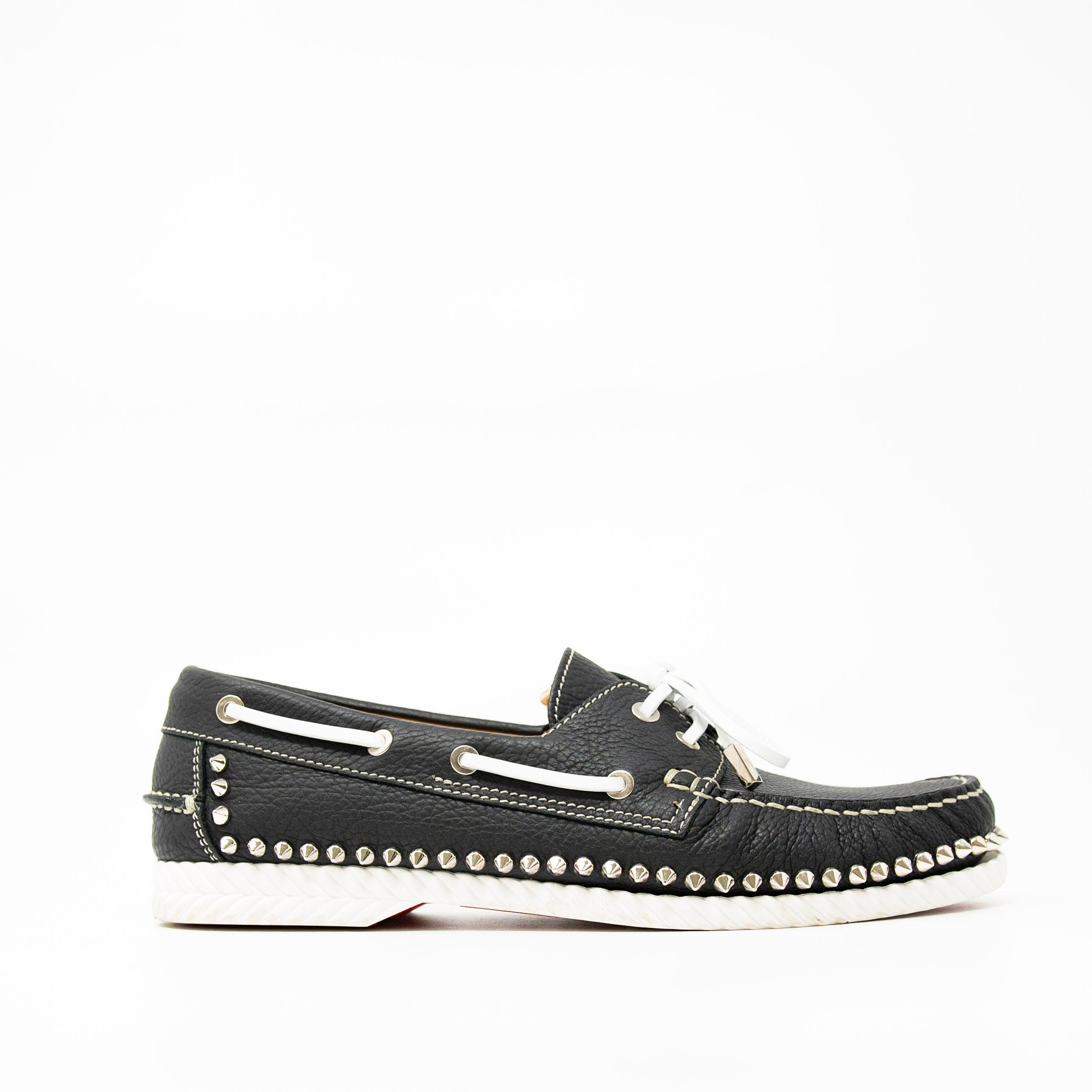 Christian Louboutin Dark Blue Roller Boat Flats Women's Size 41.5 | Luxury Designer Flats for Women | Perfect for Casual Outings, Office Wear & Evening Events