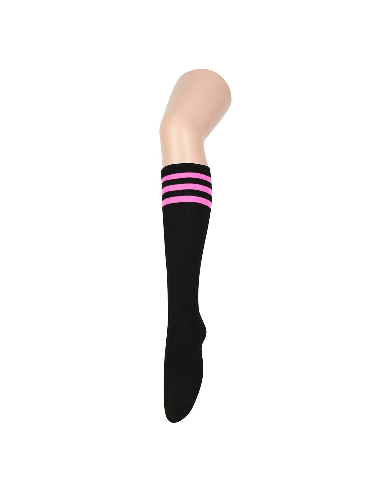 Century Star Women's Knee High Athletic Socks - Thin Stripes Compression Stockings for Running, Hiking & Outdoor Sports - Breathable & Comfortable Tube Socks for Workout & Daily Wear