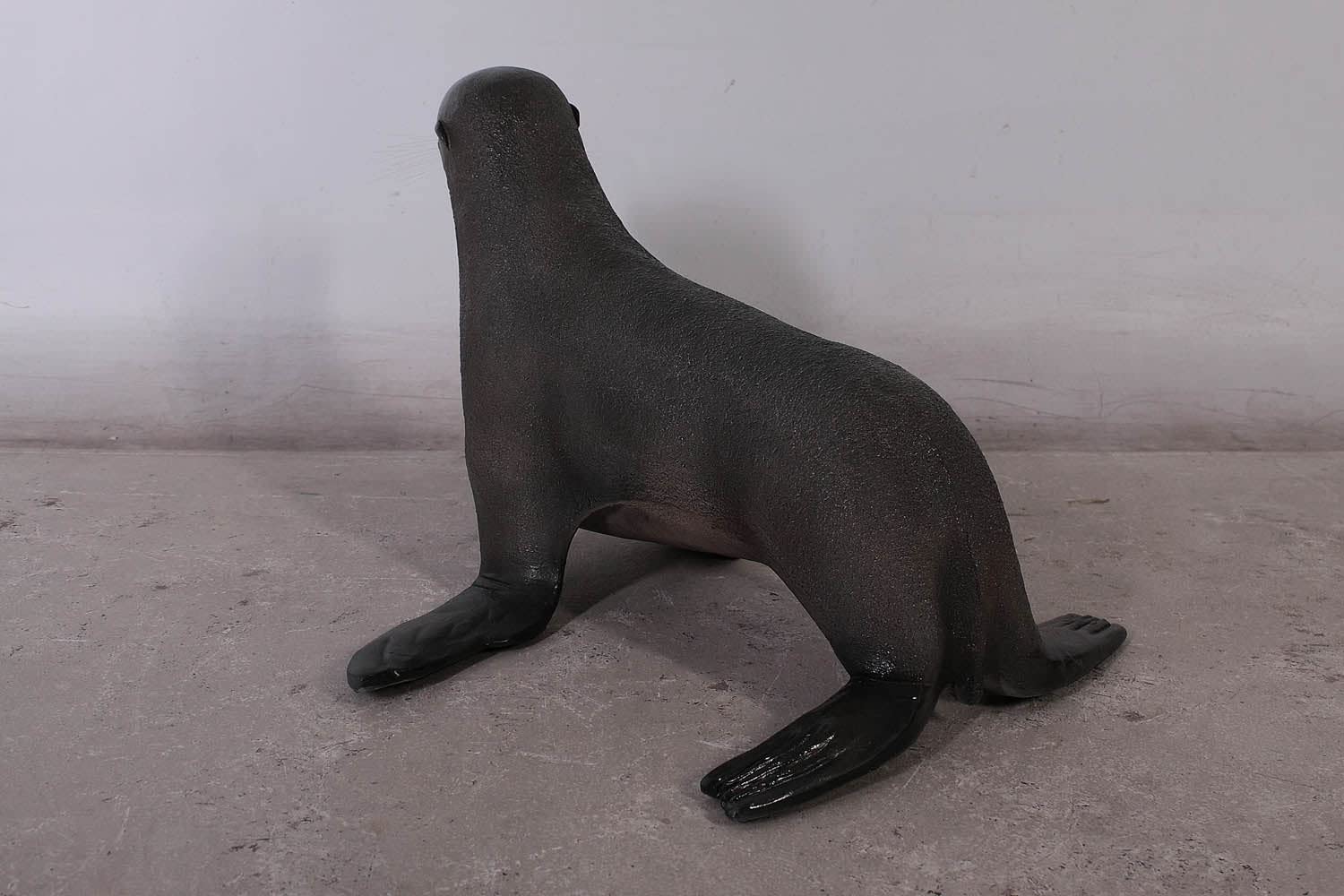 LM Treasures Realistic Sea Lion Baby Seal Statue - Handcrafted Resin Ocean Animal Decor for Home, Office Desk, or Garden