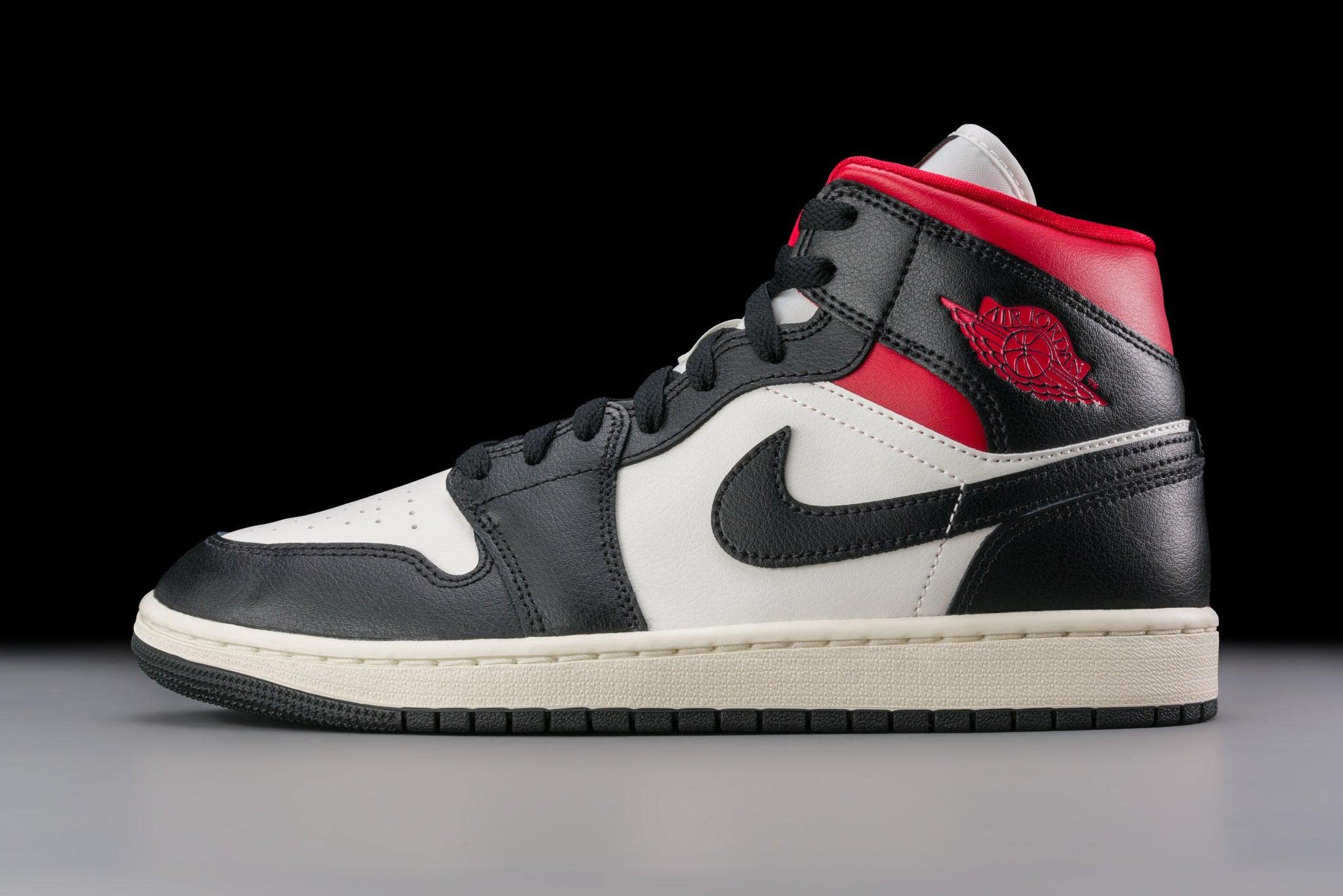 Jordan Women's WMNS Air 1 Mid Sneakers BQ6472-061 - Red Sail - Size 10W - Perfect for Casual Wear, Street Fashion & Basketball Enthusiasts