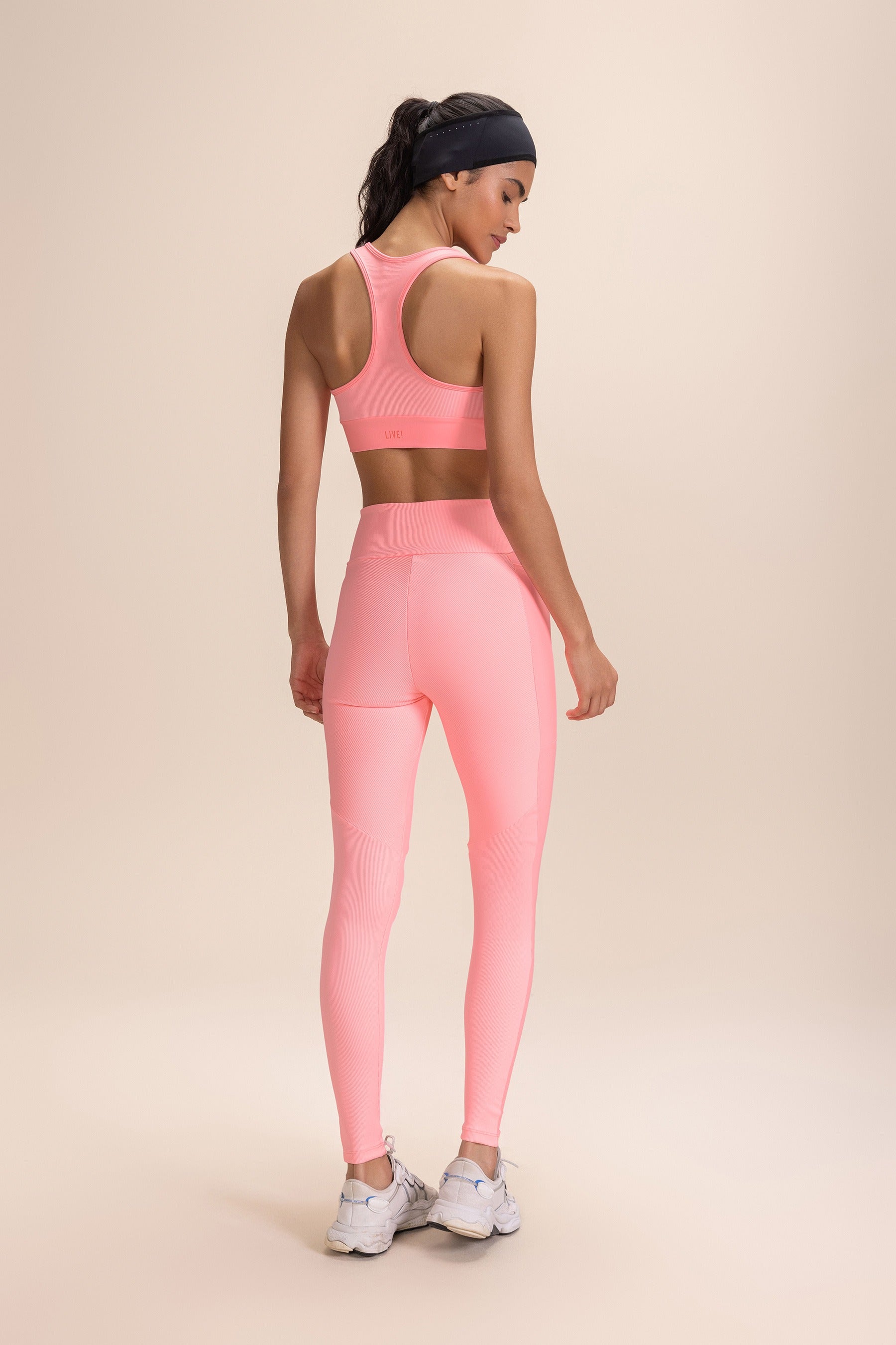 High Support Contour Rib Sports Bra for Women - Comfortable Workout & Yoga Top for Running, Gym & Active Lifestyle