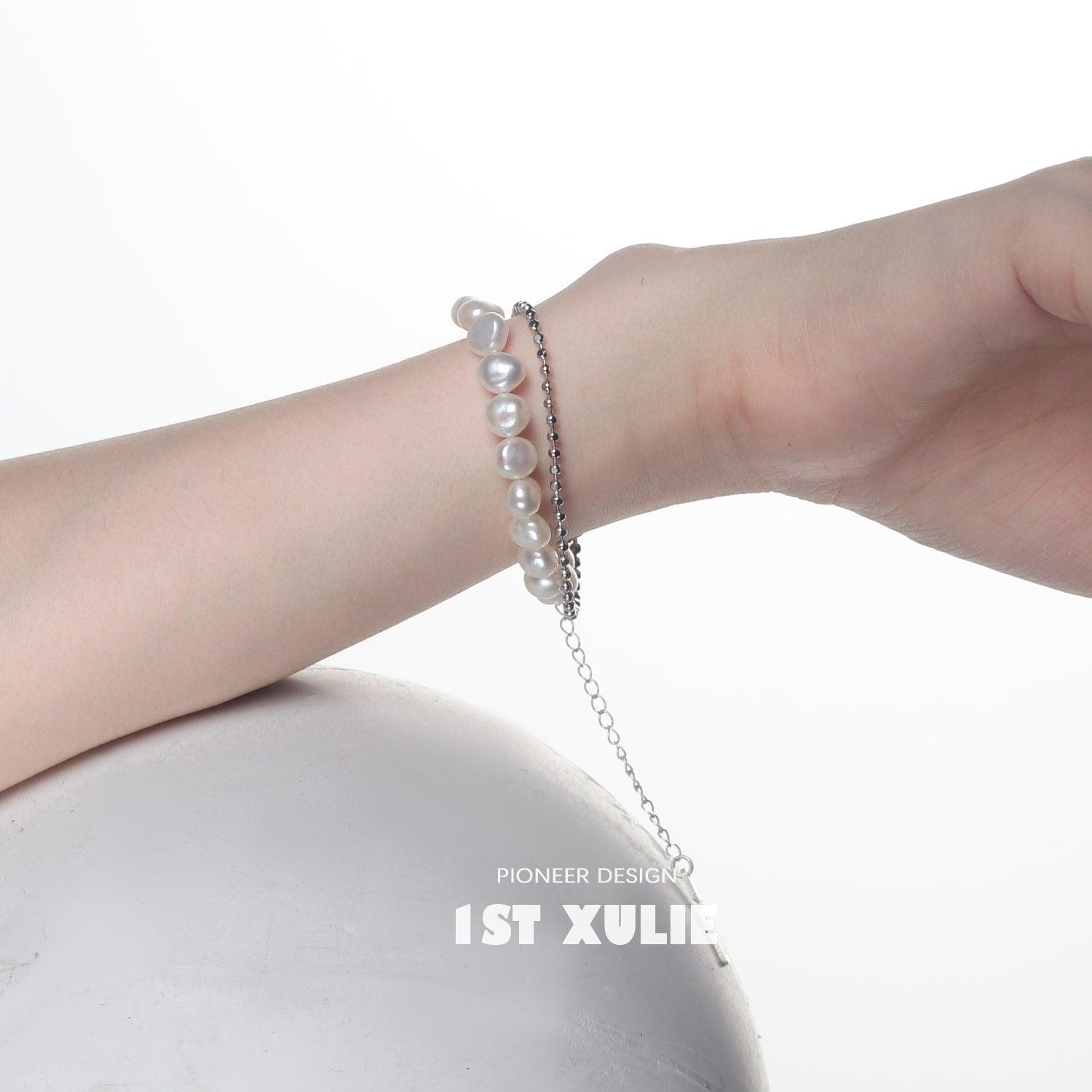Tears of Mermaid Sterling Silver Baroque Pearl Bracelet™ - Elegant Handmade Jewelry Gift for Women, Perfect for Weddings, Parties & Special Occasions