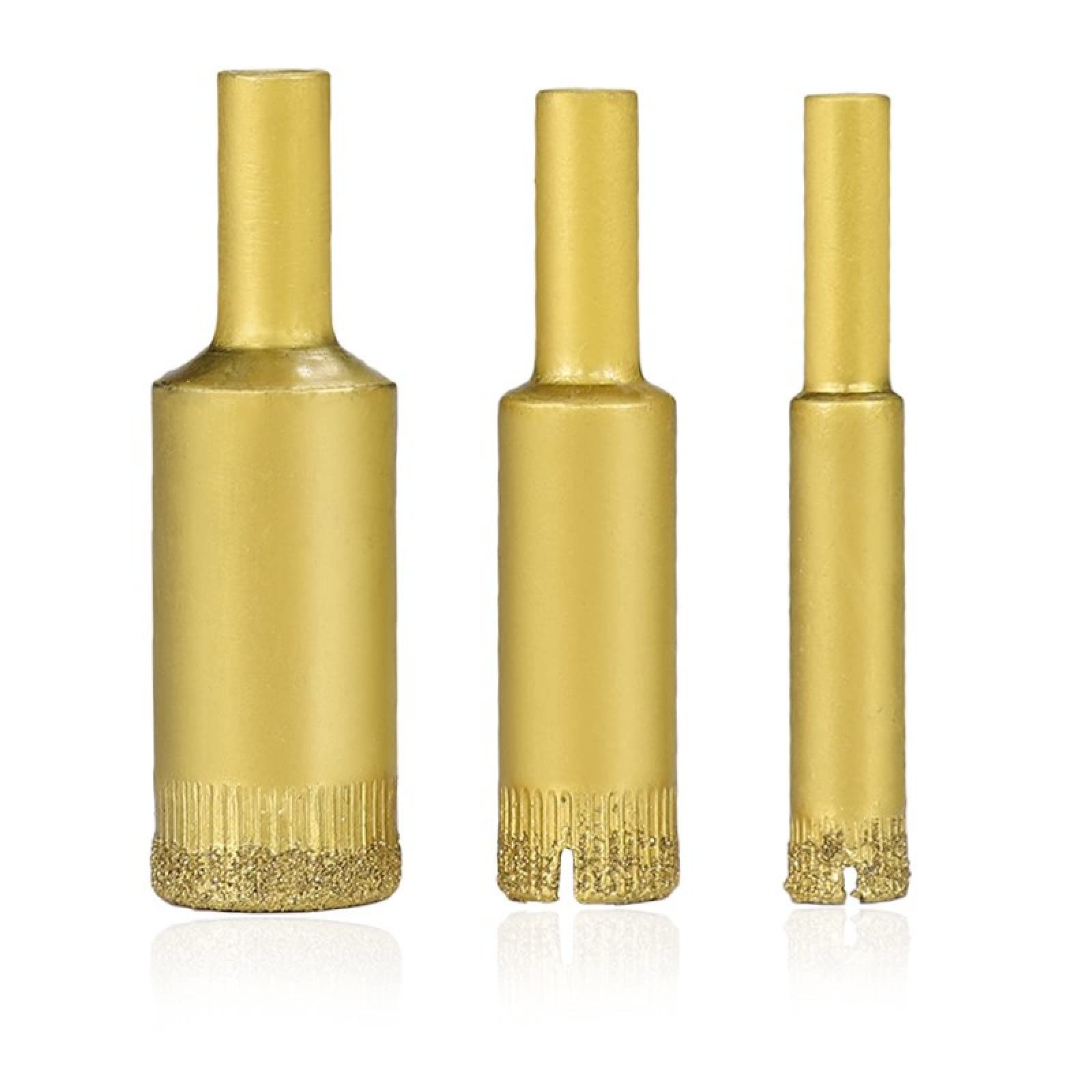 ALEYHA 5-16mm Diamond Core Drill Bit Set - 7pc Diamond Coated Hole Saw for Tile, Glass, Ceramic & Porcelain - Perfect for Bathroom Renovation & DIY Projects
