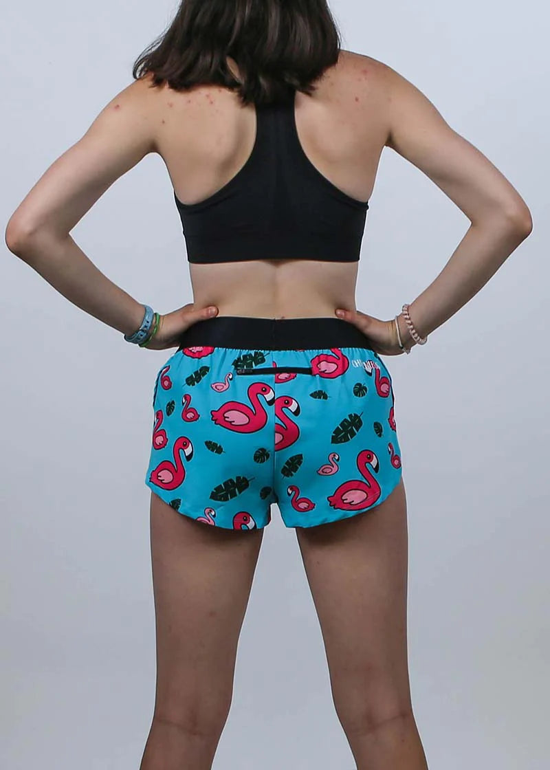 Women's Blue Flamingo Print 1.5