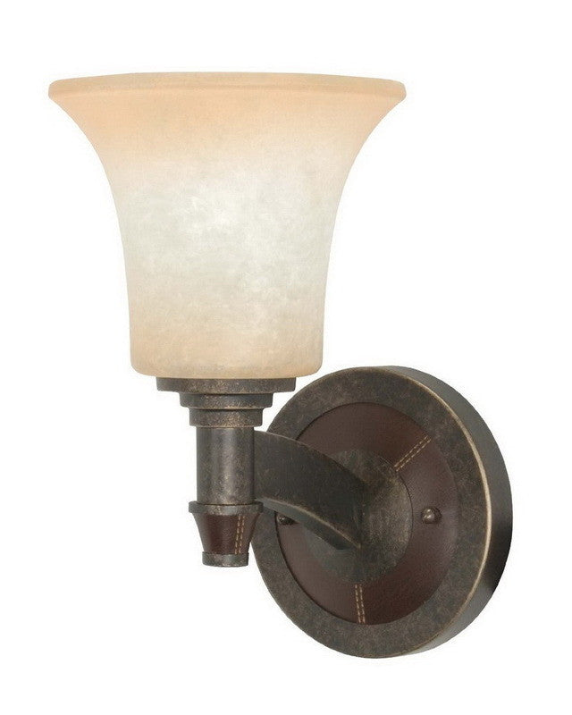 Nuvo Lighting 60 2451 Viceroy Collection Energy Efficient Fluorescent Wall Sconce - Golden Umber Finish - Perfect for Bedroom, Hallway & Bathroom Lighting