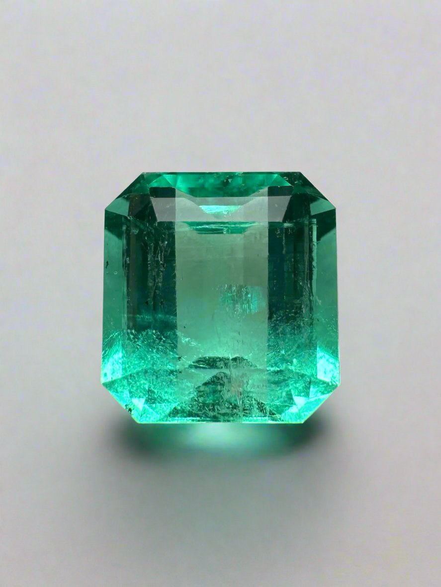 2.36 Carat Natural Colombian Loose Emerald Gemstone - Asscher Cut for Jewelry Making, Engagement Rings & Luxury Gifts