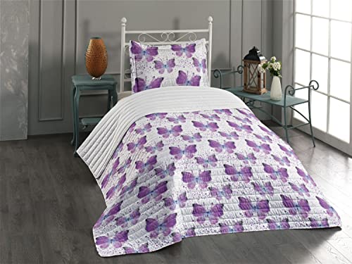 Purple Pale Blue White