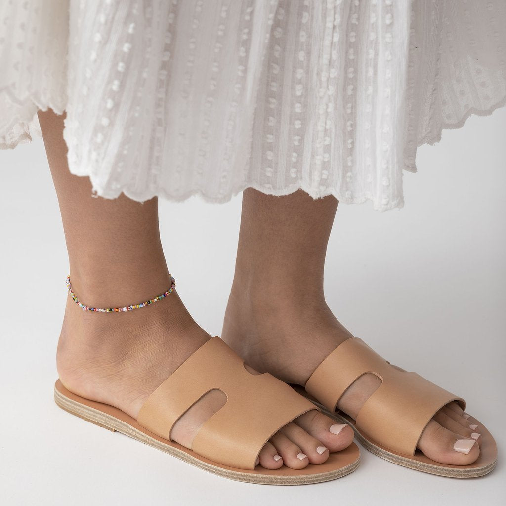 Petit Alaia Anklet - Dainty Gold & Silver Mixed Chain Ankle Bracelet for Women | Perfect for Beach, Summer & Boho Fashion