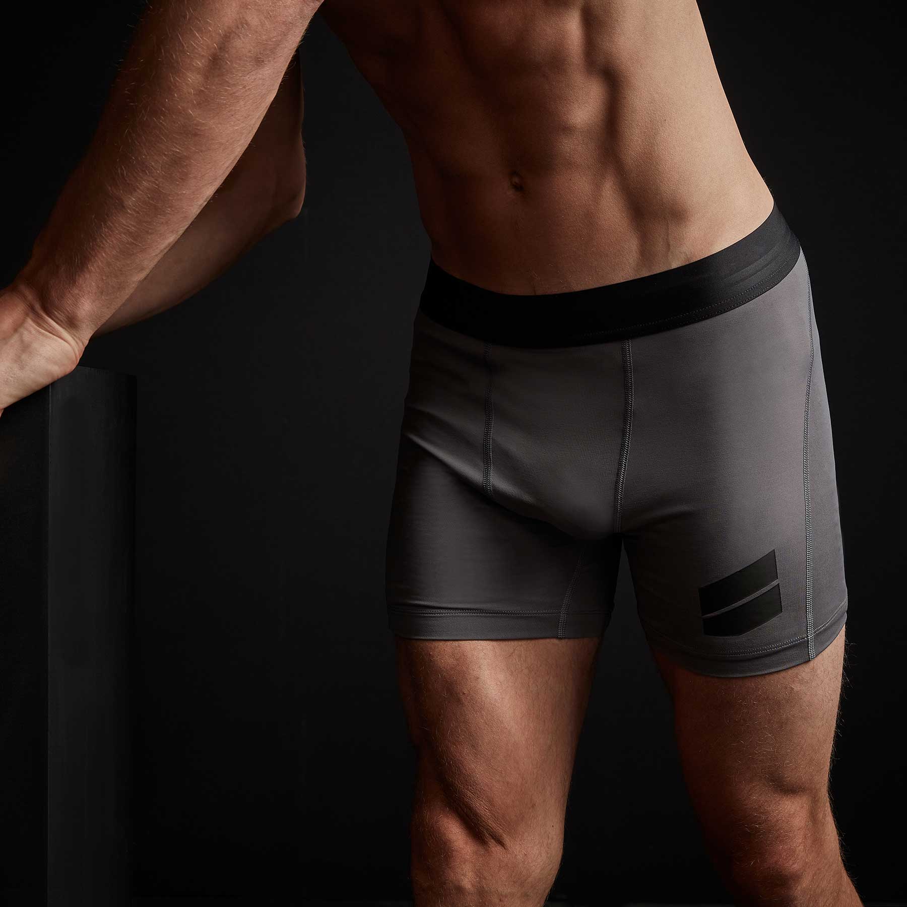 Premium Men's Sport Boxer Shorts - Breathable & Comfortable Raccoon Grey Underwear for Gym, Running & Daily Wear