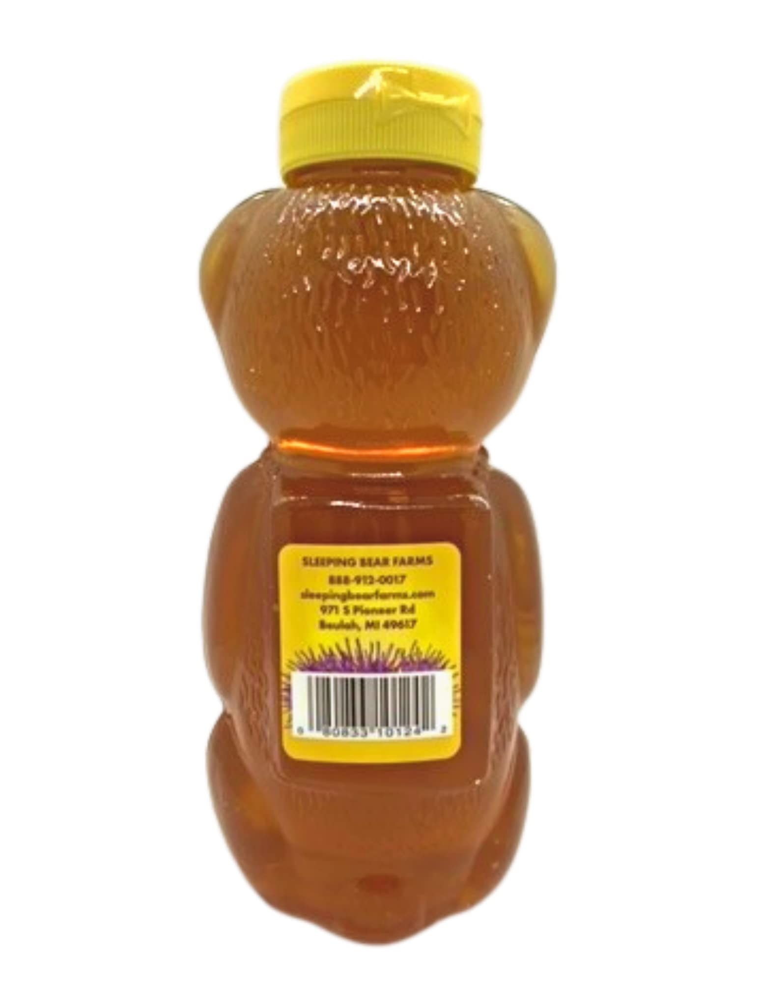 Pure Michigan Star Thistle Honey - 24 Oz (Case of 12) | Raw, Unpasteurized & Unblended | No Additives | Perfect for Tea, Baking & Natural Remedies