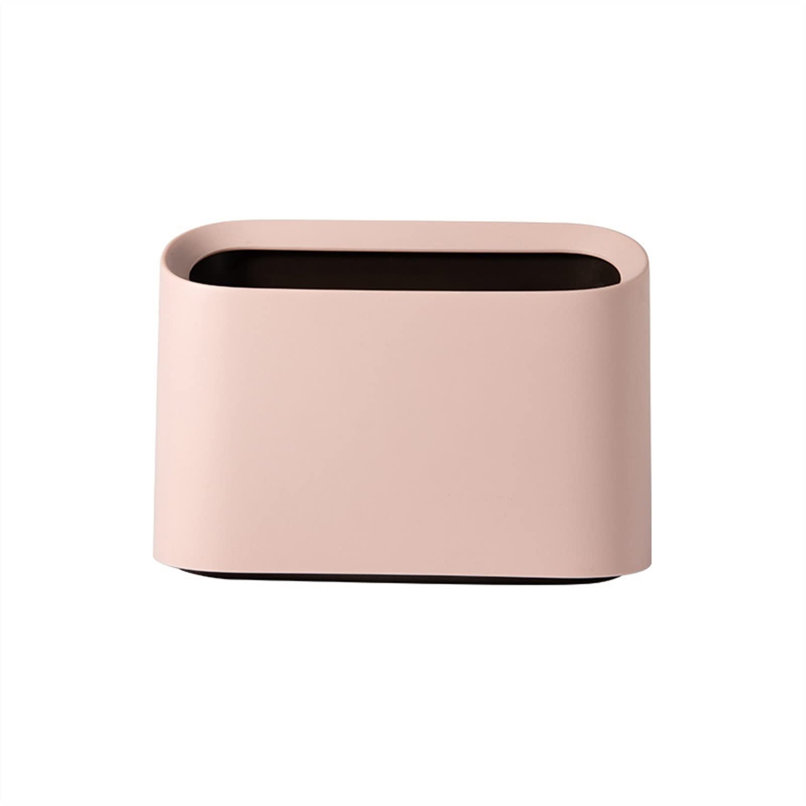 Mini Small Trash Can - Pink Desktop Garbage Bin for Home, Office & Table | Plastic Waste Basket for Paper, Dust & Sundries | Perfect for Desk, Bathroom & Kitchen Organization