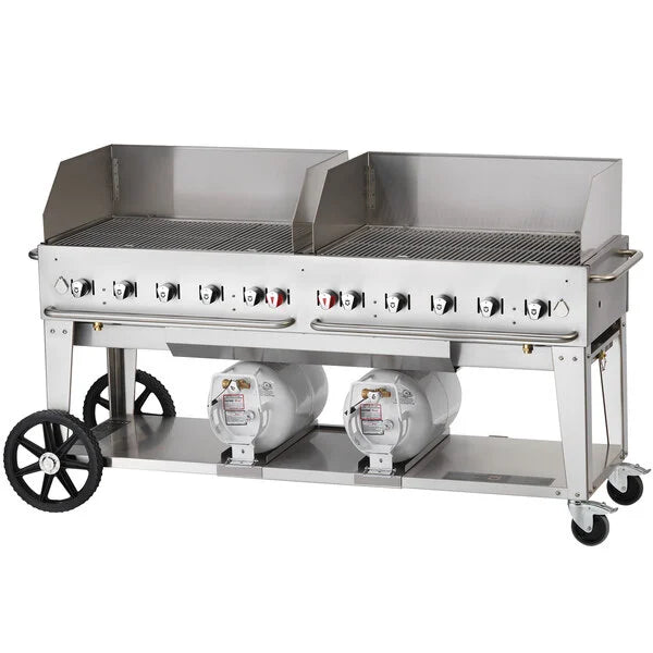 Crown Verity CV CCB 72 72 Club Series BBQ Grill - Liquid Propane Gas Grill for Outdoor Cooking, Backyard Parties & Camping